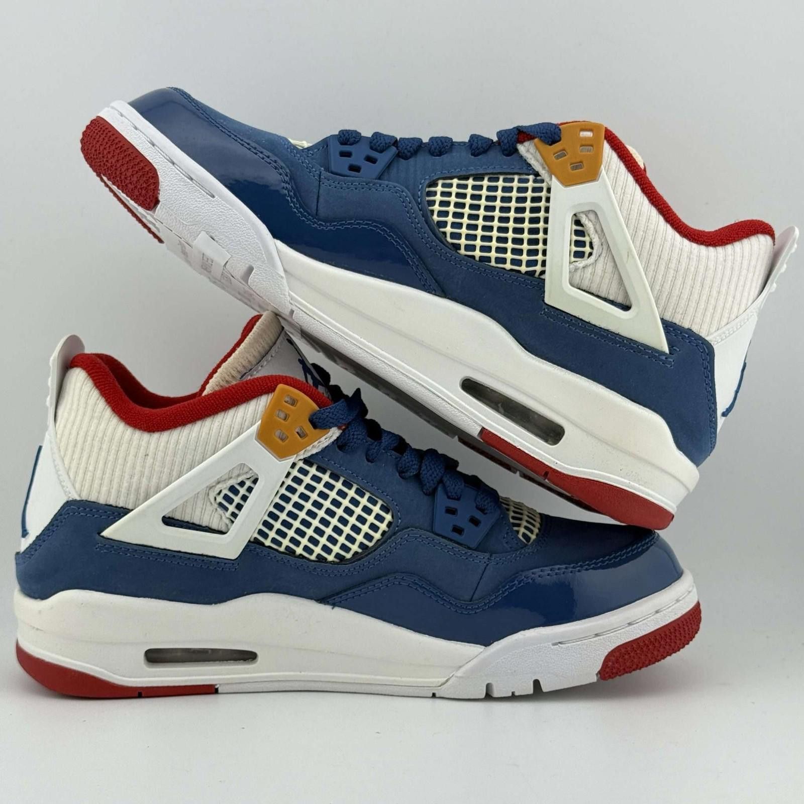 Jordan Brand Air Jordan 4 Retro GS French Blue White Gym Red 5.5Y Size US 5.5 / EU 38 - 7 Thumbnail