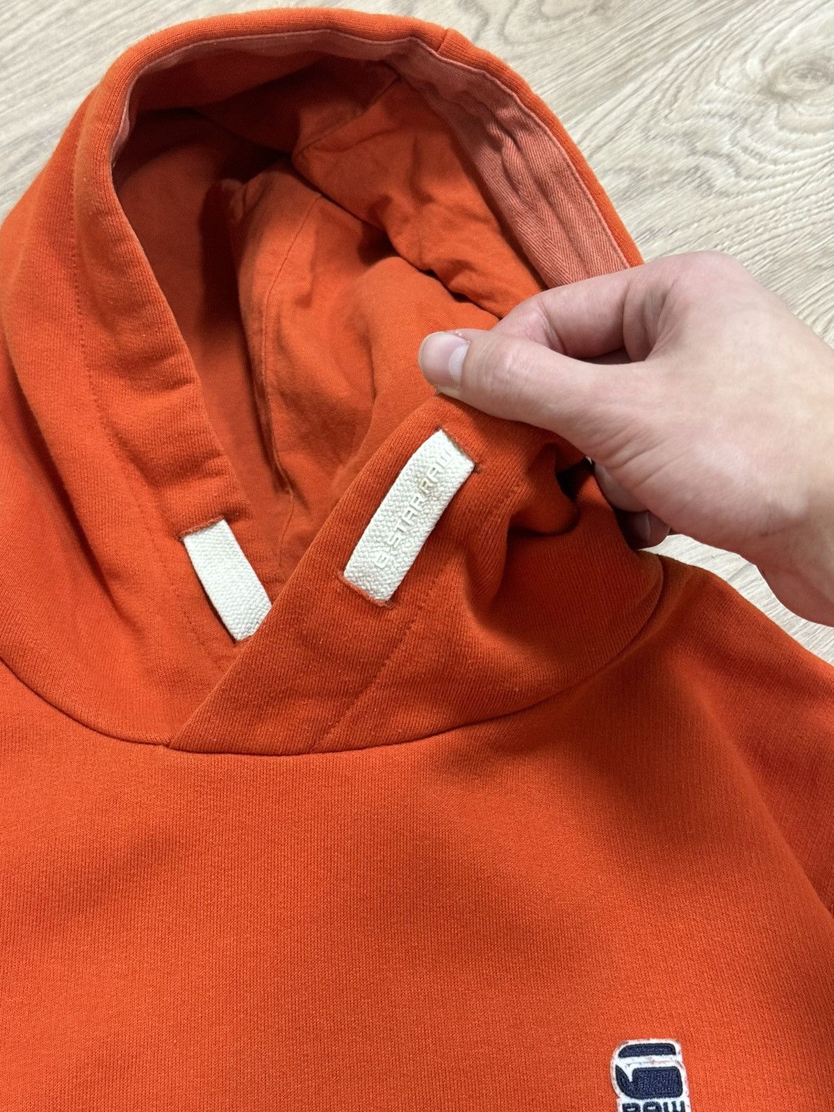 G-Star × Vintage Vintage G-Star Raw Y2K orange zip hoodie Size US L / EU 52-54 / 3 - 5 Thumbnail
