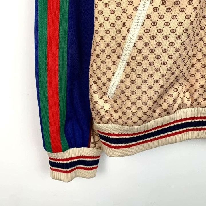 Gucci Gucci Logo Print Stripe Zip Jacket Size US S / EU 44-46 / 1 - 5 Thumbnail