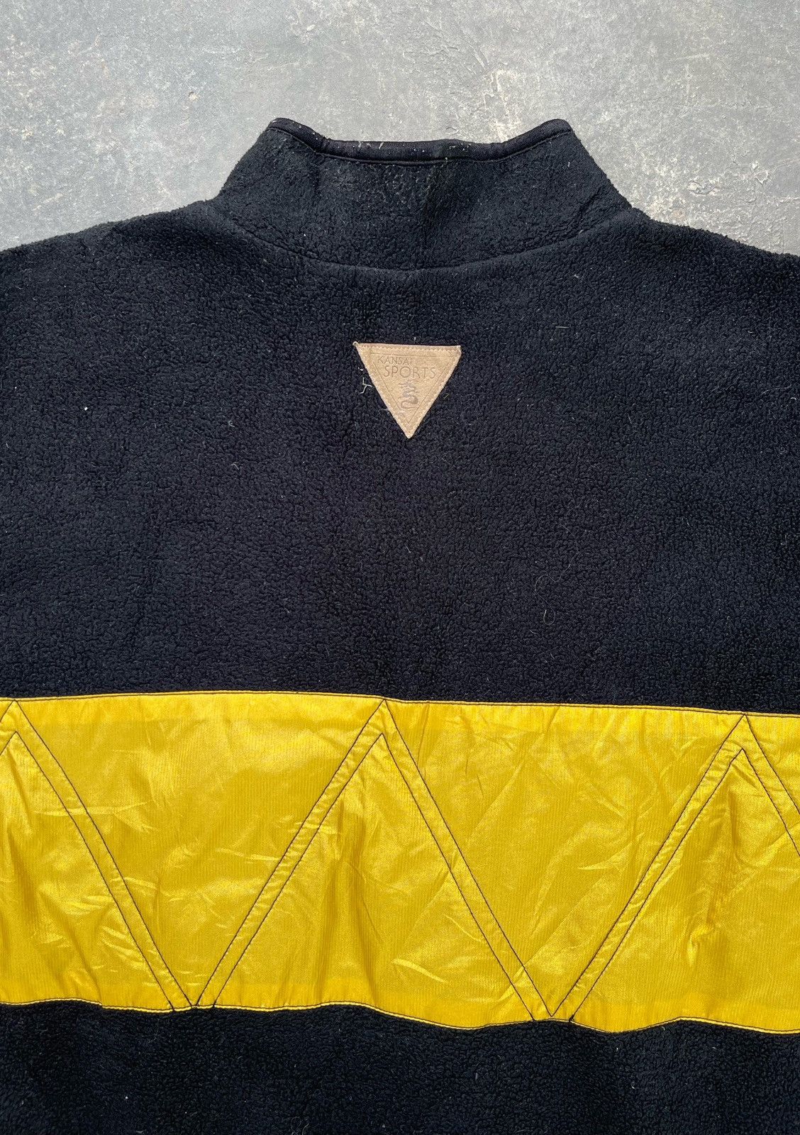 Kansai Yamamoto 🔥Vintage Kansai Sports Box Logo Fleece Sweater Half Zip Size US M / EU 48-50 / 2 - 8 Thumbnail