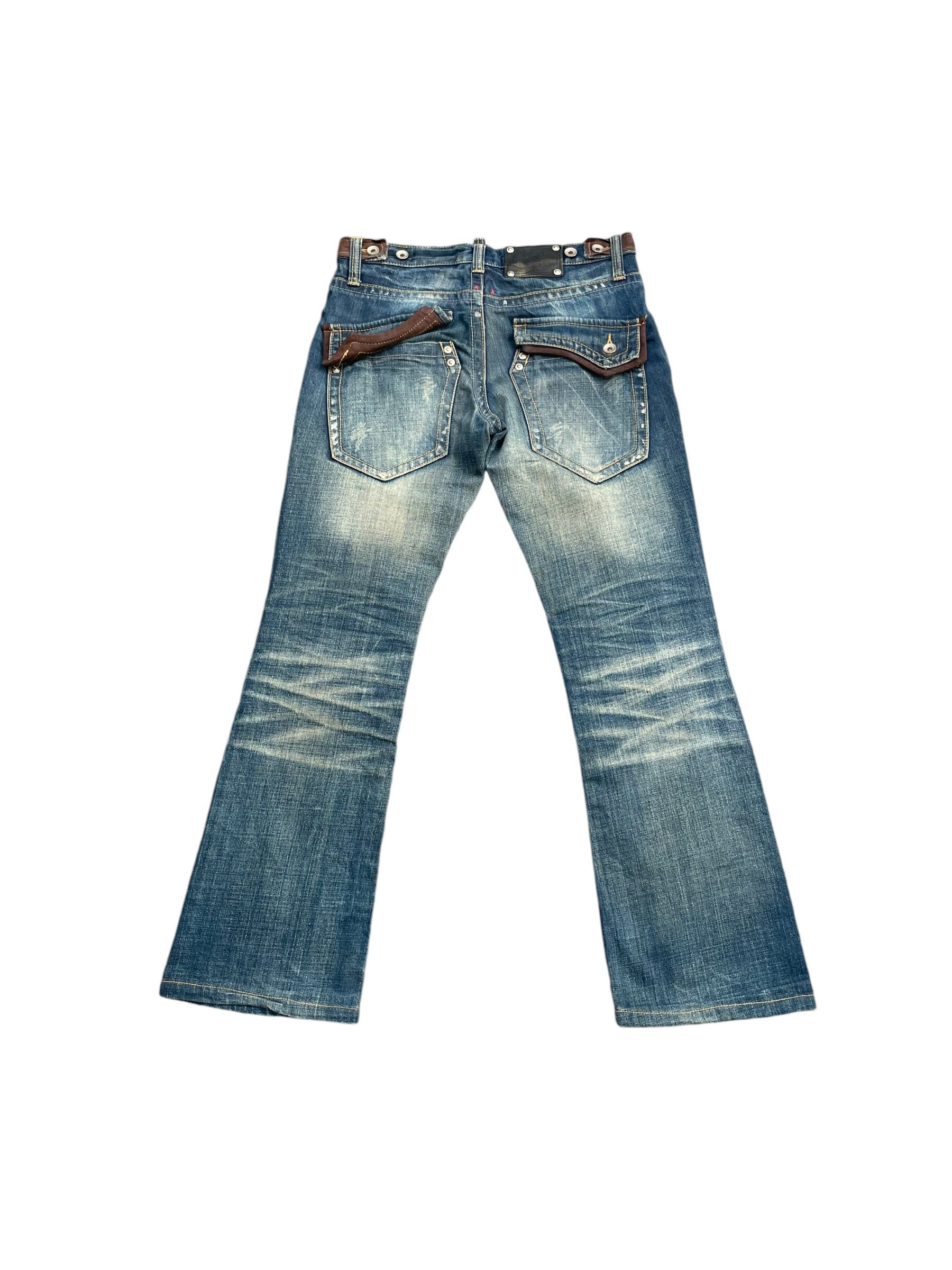 Japanese Brand Semantic Design Flare Custom Denim Size US 32 / EU 48 - 8 Thumbnail