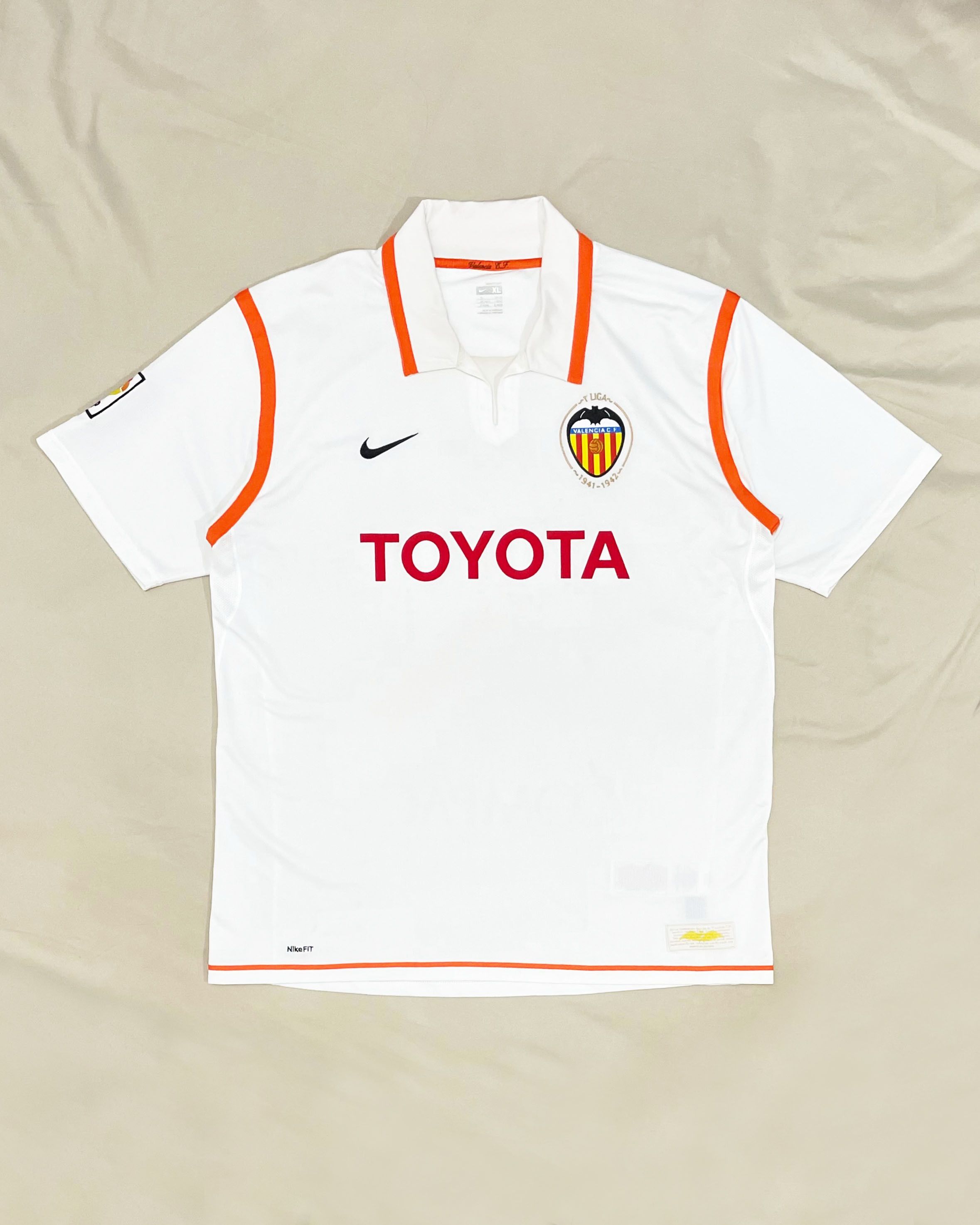 Nike Valencia Home Kit 2007 2008 Jersey Size US XL / EU 56 / 4 - 1 Thumbnail