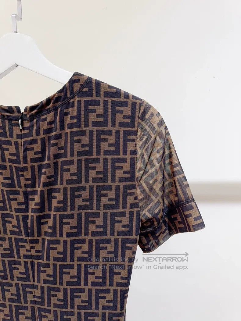 Fendi Fendi Logo-printed dress Size XXS / US 00 / IT 34 - 4 Thumbnail