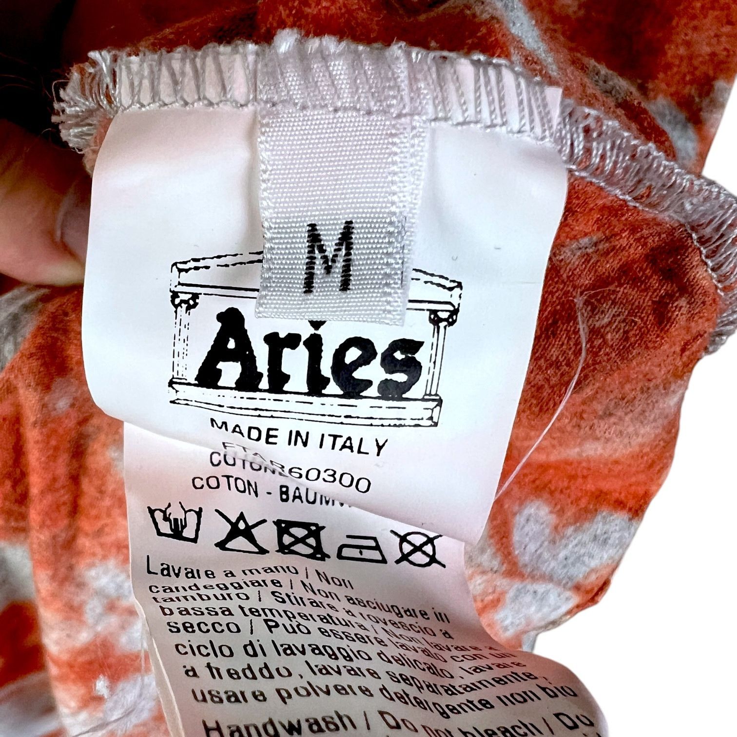 Aries Men's Aries Tie-Dye Temple T-Shirt - Size M - $150 Retail Size US M / EU 48-50 / 2 - 3 Thumbnail