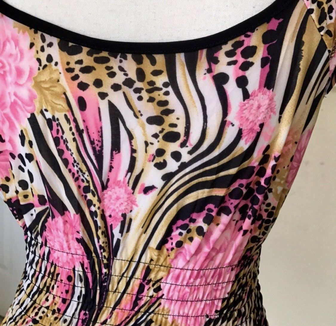 Other YPP EMBROIDERED MULTI ANIMAL PRINT ABOVE KNEE DRESS Size M / US 6-8 / IT 42-44 - 7 Thumbnail