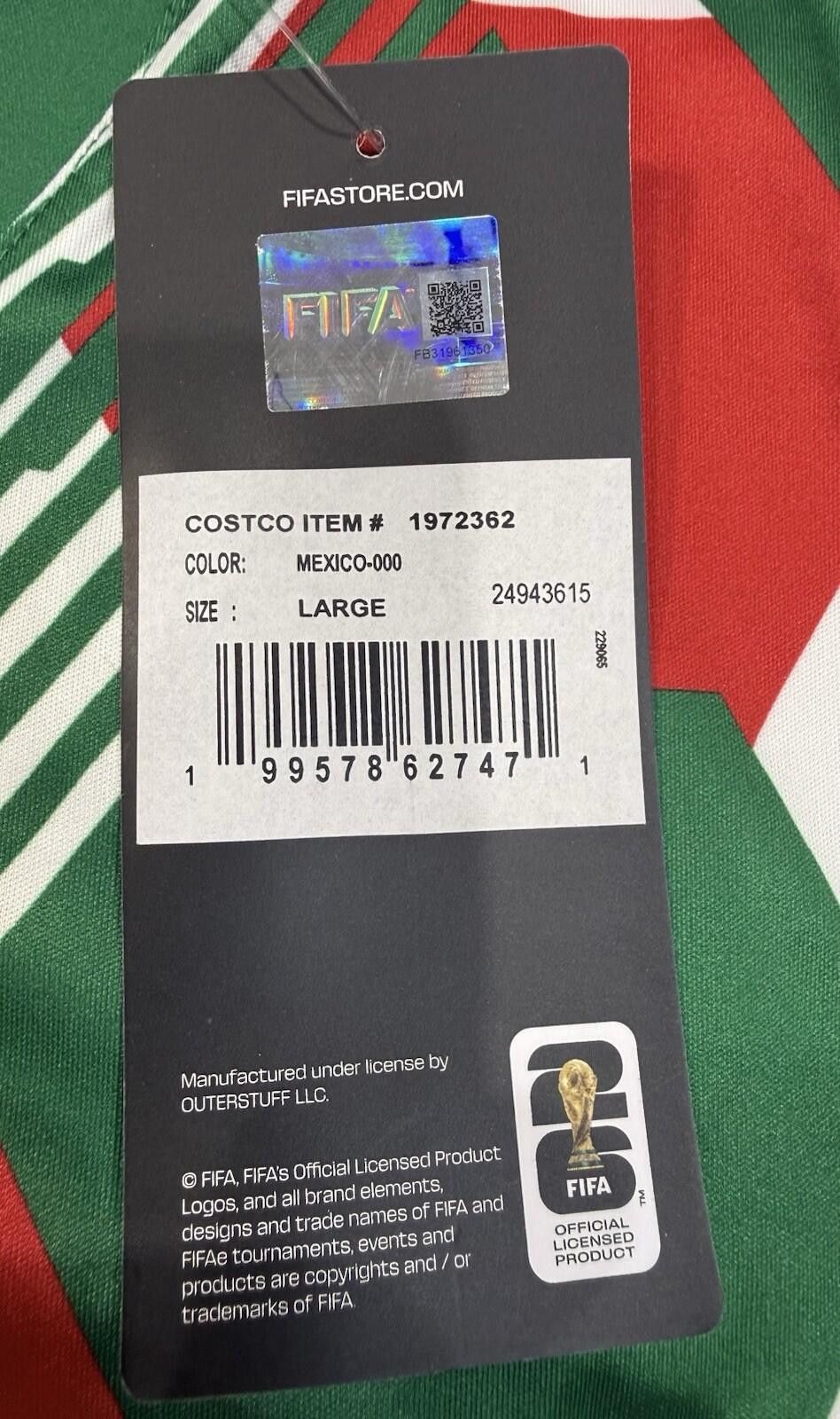 Other FIFA Mexico World Cup 2026 V Neck Jersey Tee Men’s Large Size ONE SIZE - 4 Thumbnail