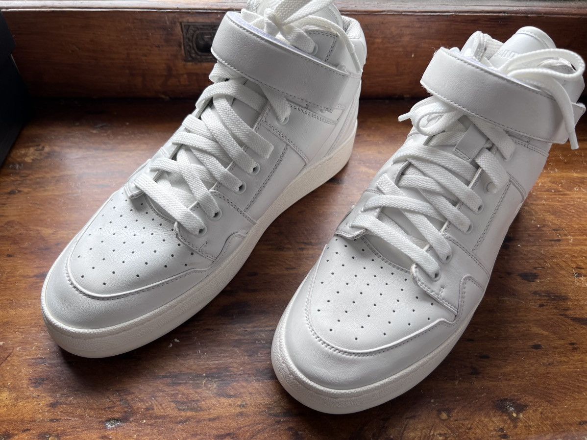 Saint Laurent Paris $1.3K Lax dirty white mid-top sneakers, EU43.5/US10.5 Size US 10.5 / EU 43-44 - 9 Thumbnail