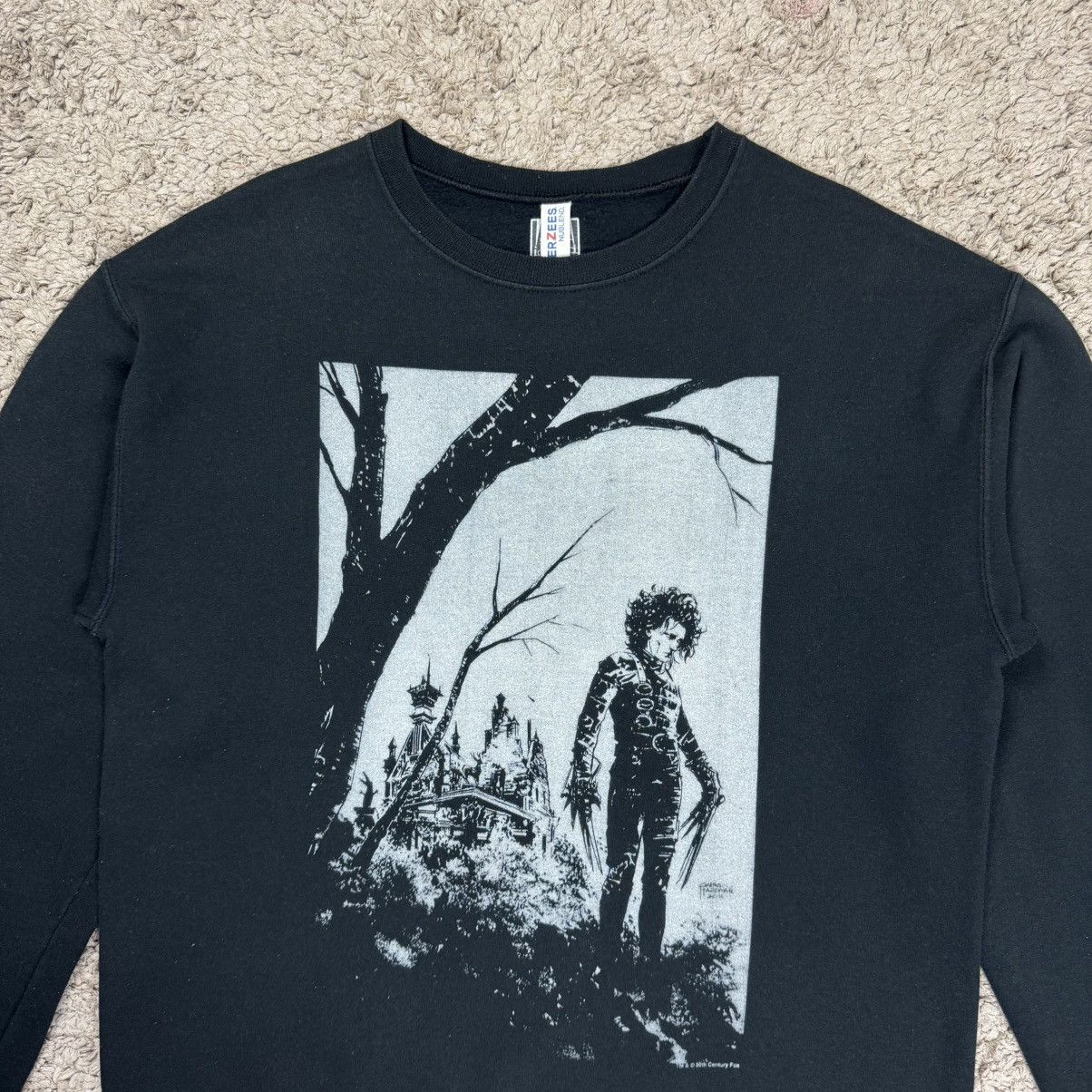 Jerzees Edward Scissorhands Graphic by Century Fox Sweatshirt Size US M / EU 48-50 / 2 - 5 Thumbnail