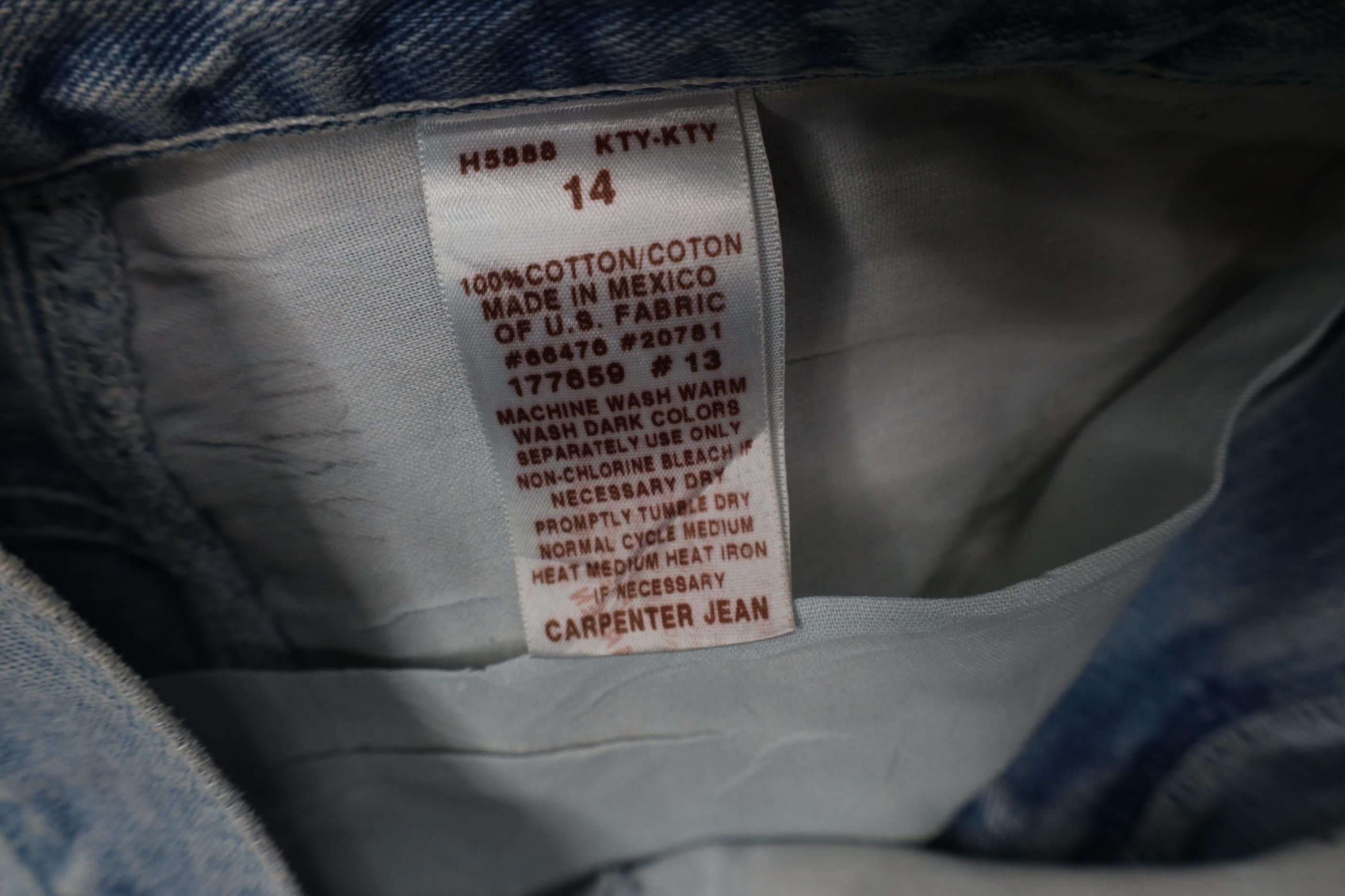 Tommy Hilfiger Vintage Y2K 2001 Tommy Hilfiger Wide Leg Carpenter Jeans Size 36" / US 14 / IT 50 - 11 Thumbnail