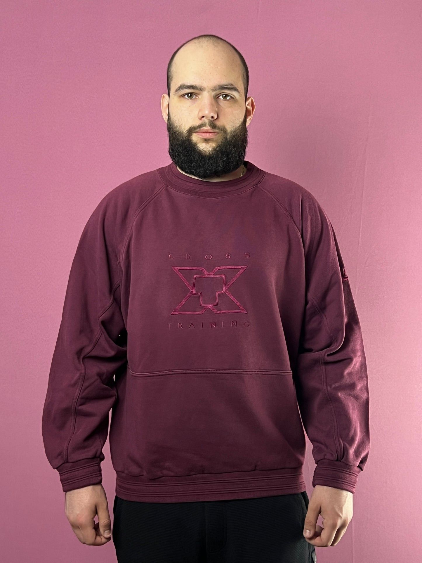 Nike 80s Nike X Cross Training Vintage Men's Sweatshirt - L Size US L / EU 52-54 / 3 - 2 Thumbnail