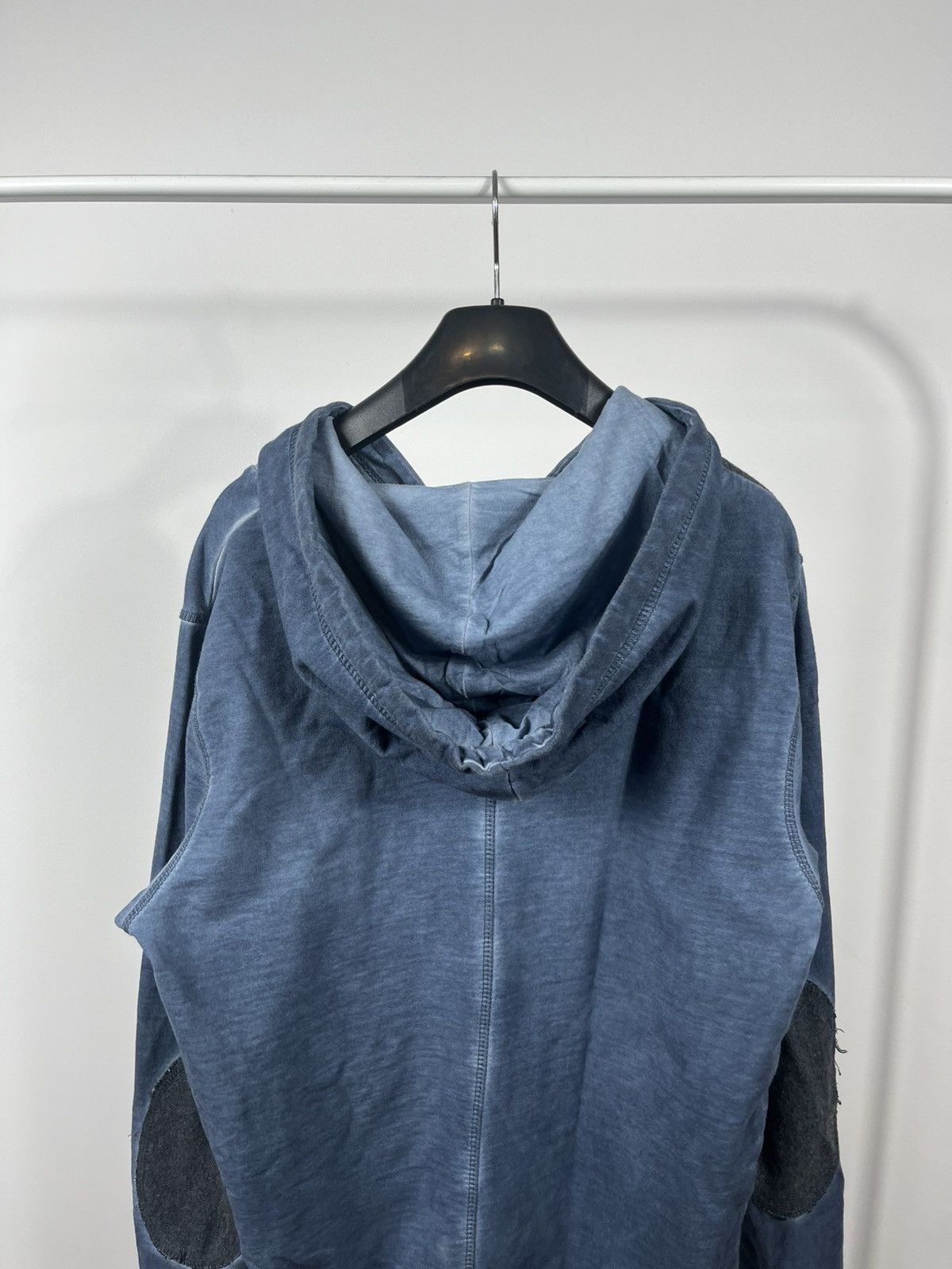 Desigual Desigual blue washed hoodie with metal buckles size M men Size US M / EU 48-50 / 2 - 14 Thumbnail
