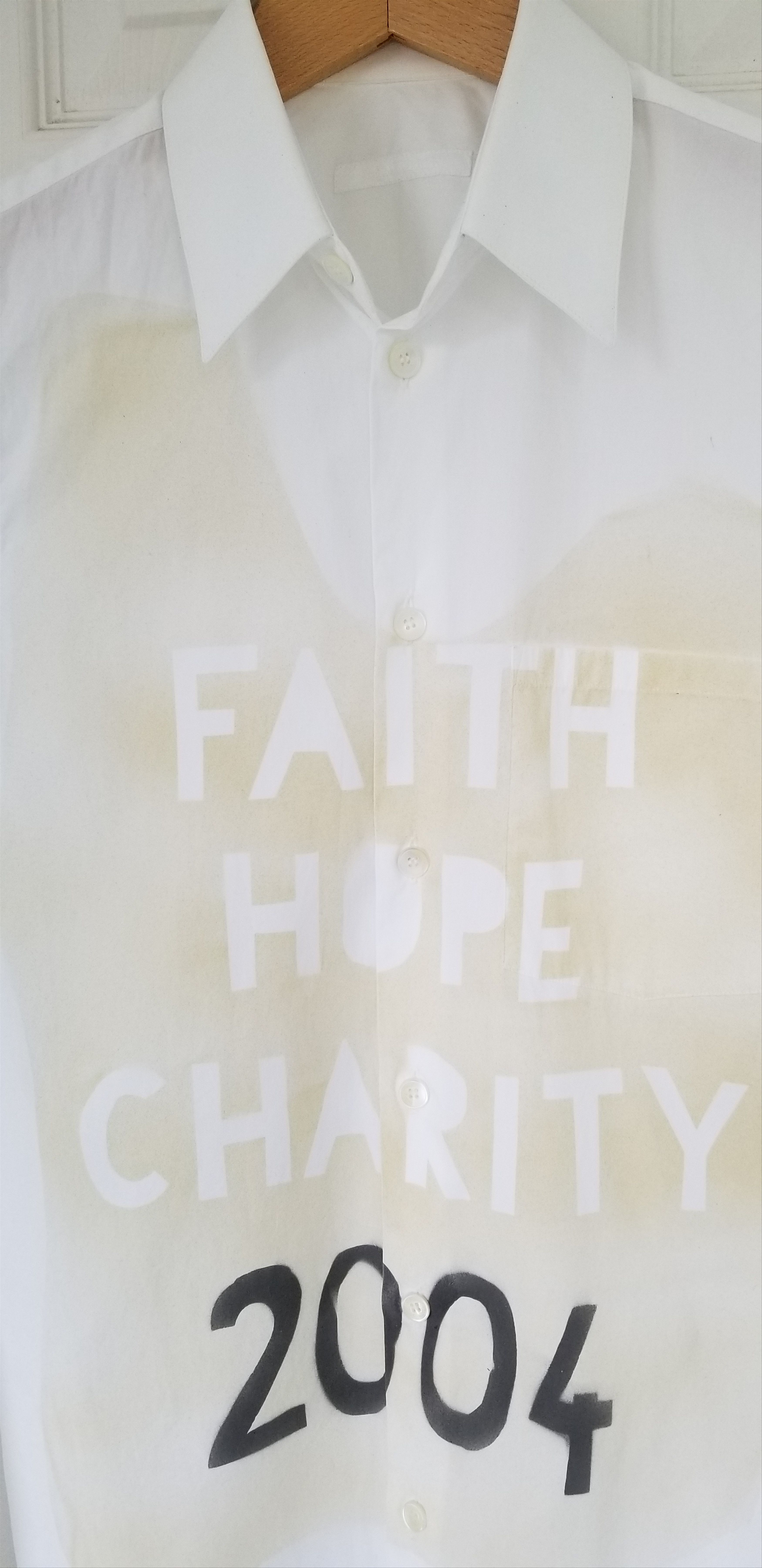Helmut Lang Helmut Lang Archival Faith Hope Charity 2004 Dress Shirt Size 36R - 7 Thumbnail