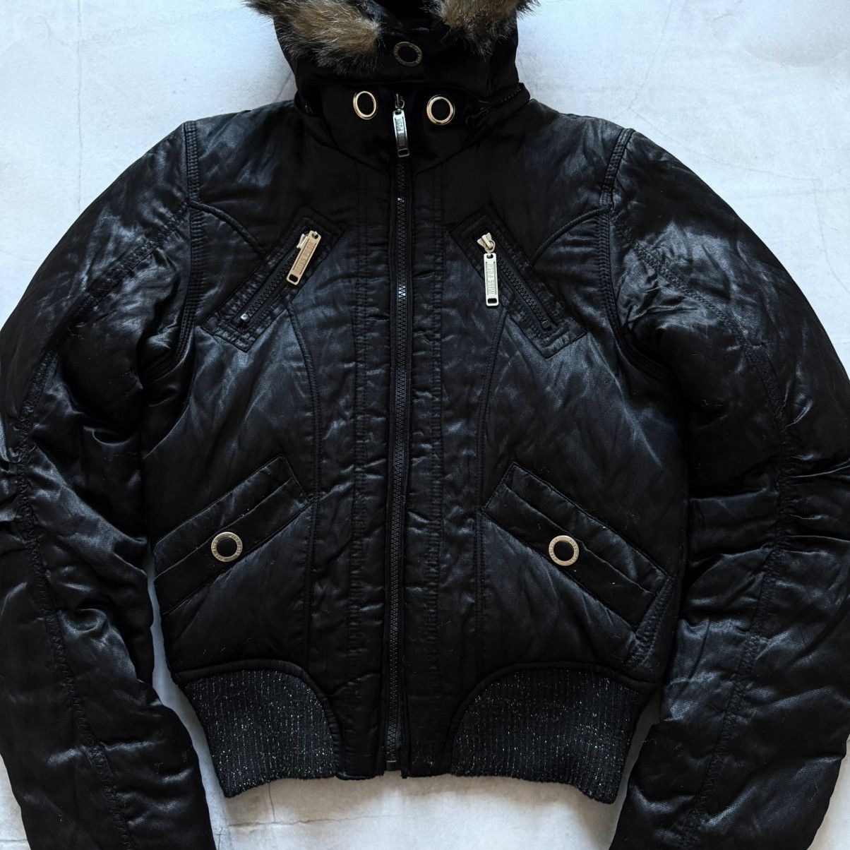 If Six Was Nine 00s LGB If Six Was Nine Style Multi Pocket Faux Fur Jacket Size XS / US 0-2 / IT 36-38 - 5 Thumbnail