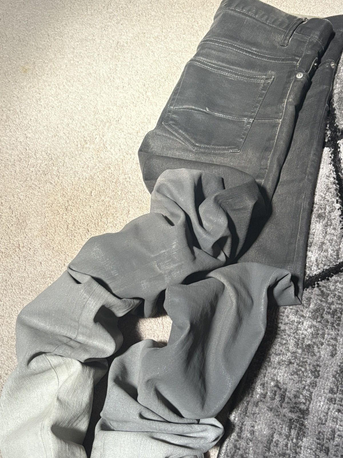Dior Dior Waxed Gradient Dip Dye Jeans by Kris Van Assche Size US 30 / EU 46 - 14 Thumbnail