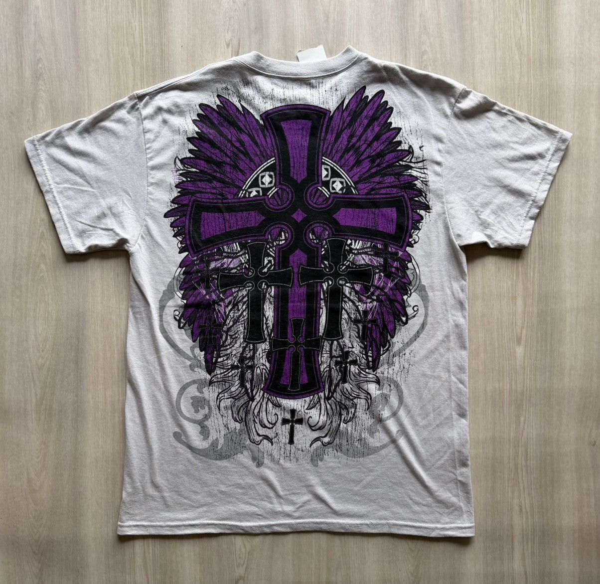Chemistry Vtg Y2K Chemistry Double Sides Retribution Skull Cross Sz L Size US L / EU 52-54 / 3 - 6 Thumbnail