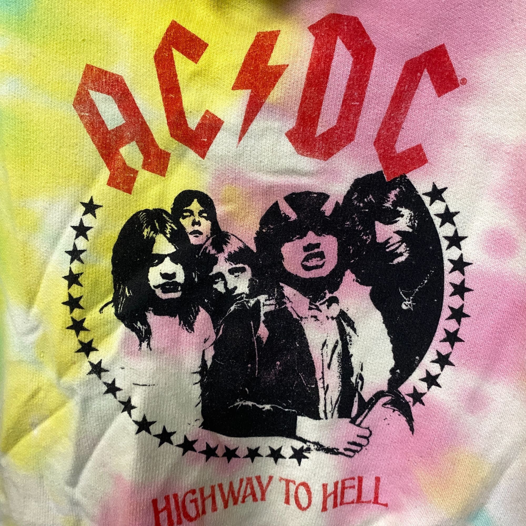 AC/DC ACDC Highway to Hell Rock Band Tie-Dye Hoodie Medium Size US M / EU 48-50 / 2 - 2 Thumbnail