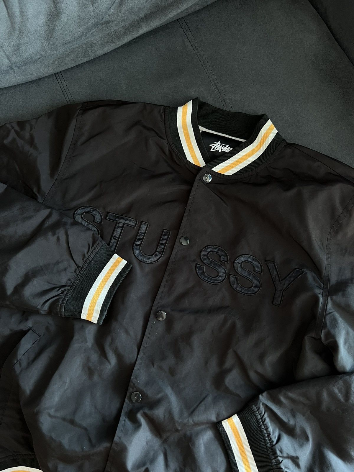 Stussy Stussy big logo bomber Size US L / EU 52-54 / 3 - 4 Thumbnail