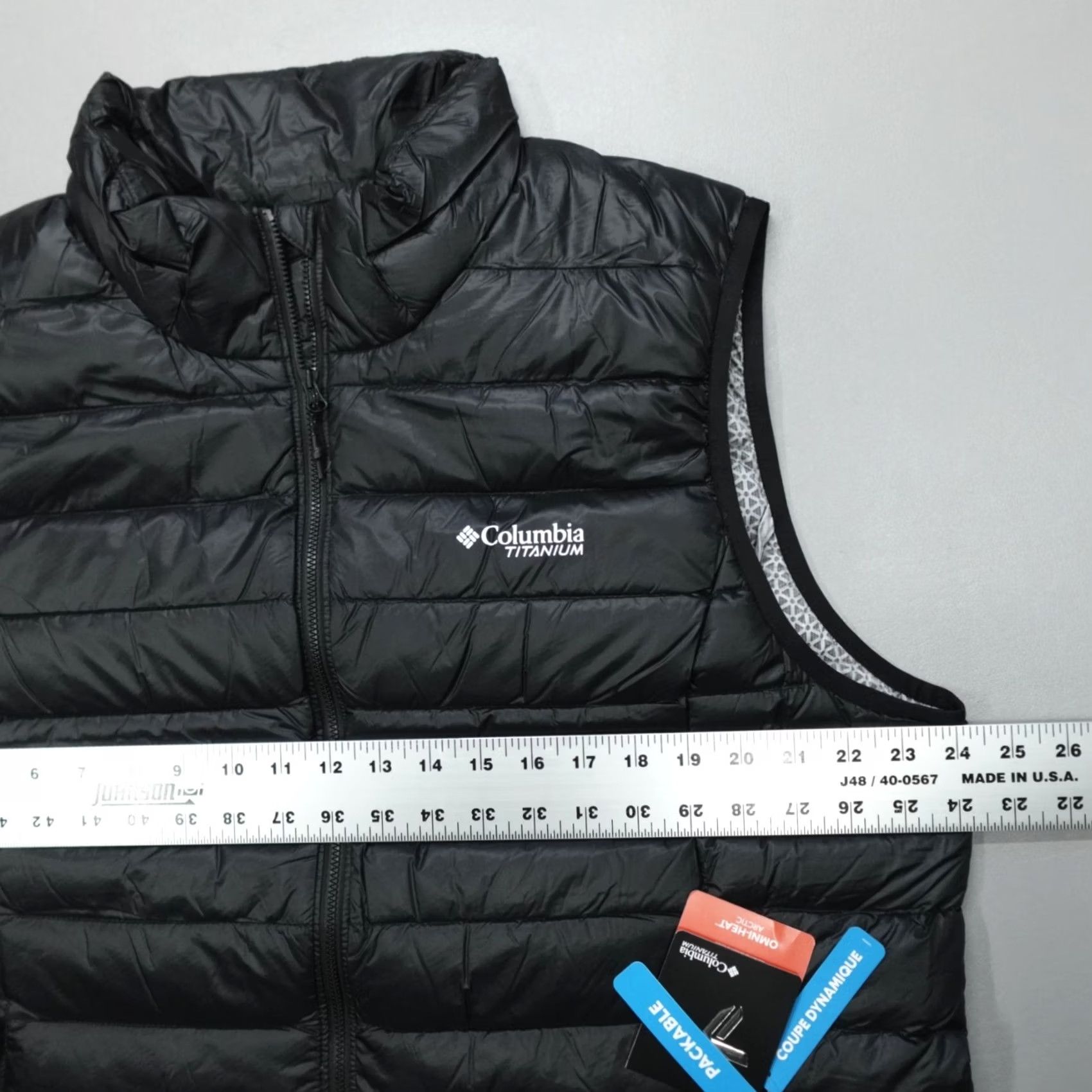Vintage Columbia Down VEST Jacket Women's 2XL Omni-Heat PACKABLE Black Size XXL / US 16-18 / IT 52-54 - 7 Thumbnail