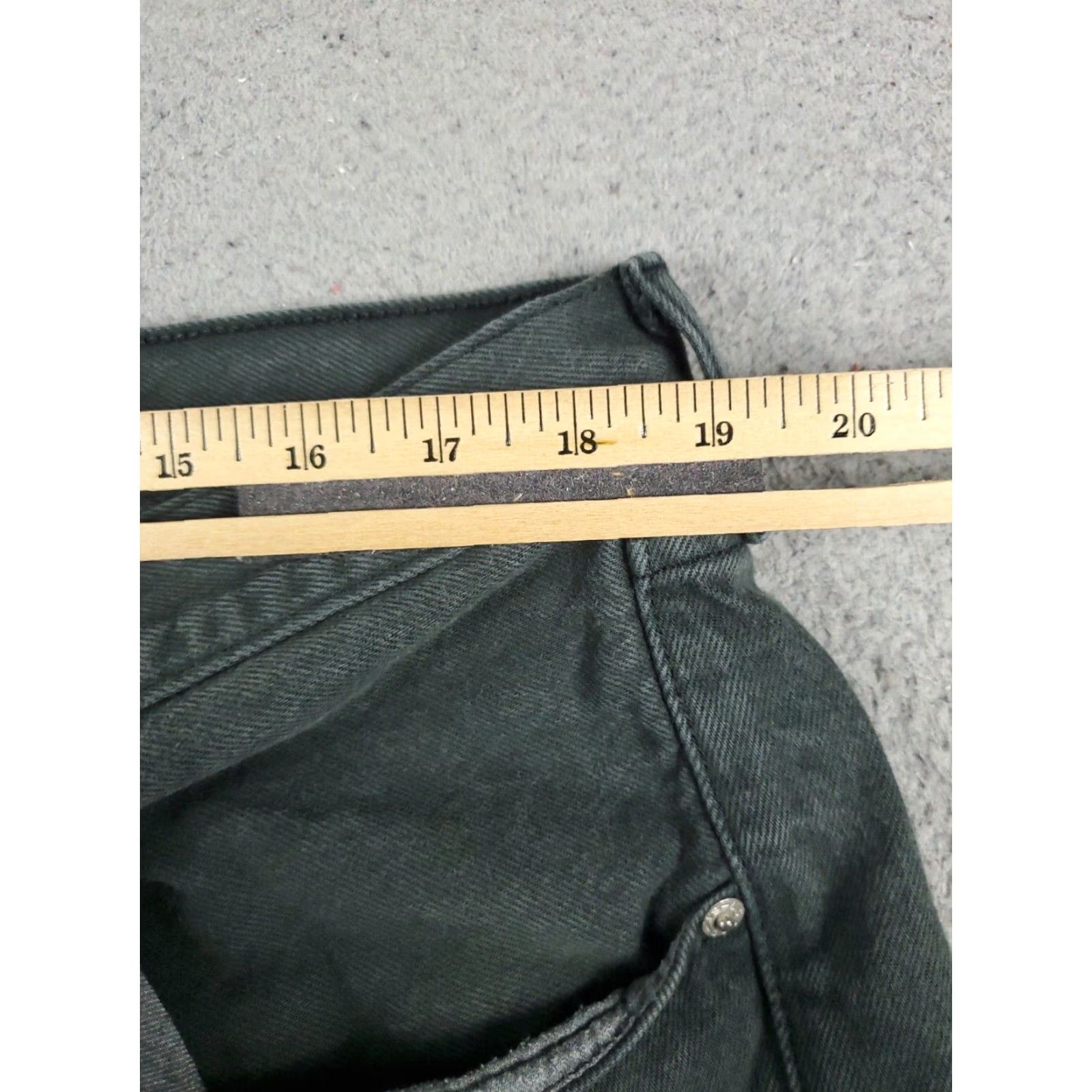 Levi's Levis 501 Straight Leg Jeans Mens Gray 38x29 Regular Cotton Size US 38 / EU 54 - 4 Thumbnail