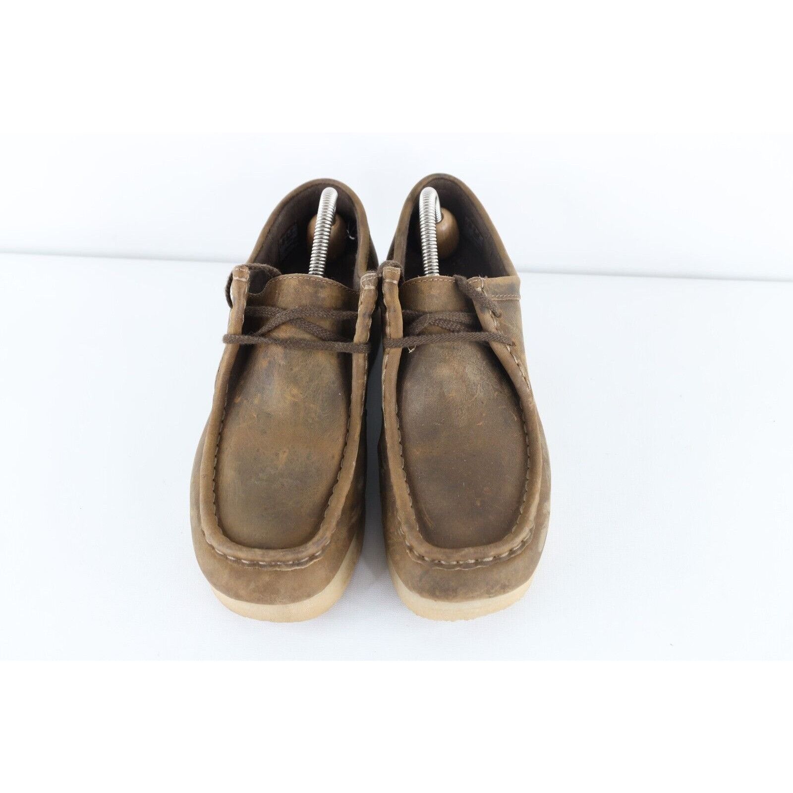 Clarks × Vintage Vintage Y2K Clarks Distressed Chunky Leather Wallaby Boots Size US 10 / IT 40 - 2 Thumbnail