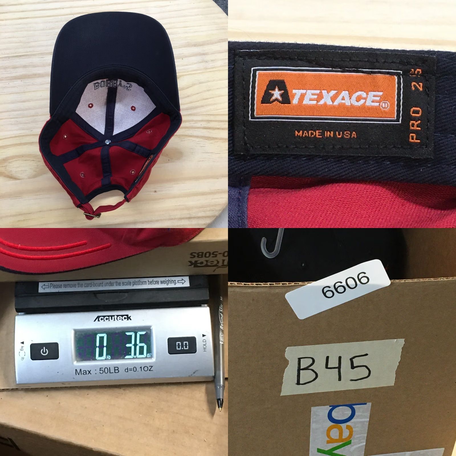 Vintage Texace Baseball Cap Hat Mens One Size Red Adjustable Size ONE SIZE - 8 Thumbnail