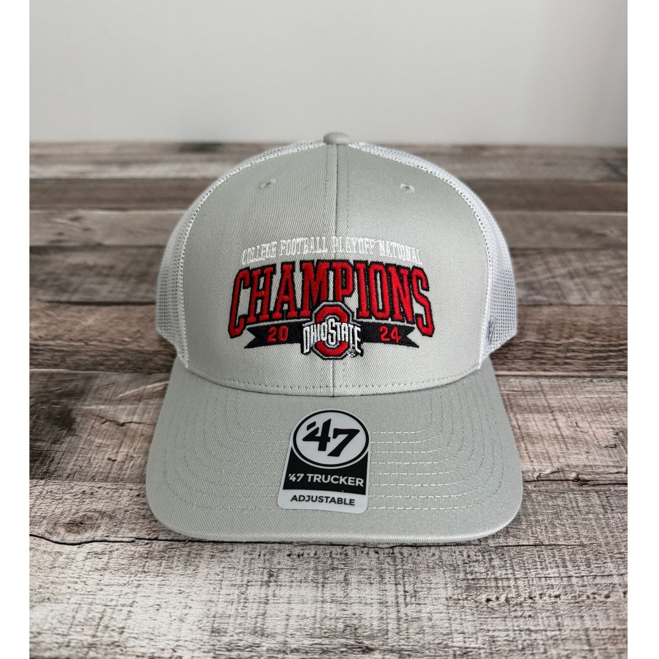47 NWT Ohio State Buckeyes 2024 National Champions Snapback Hat Size ONE SIZE - 2 Thumbnail