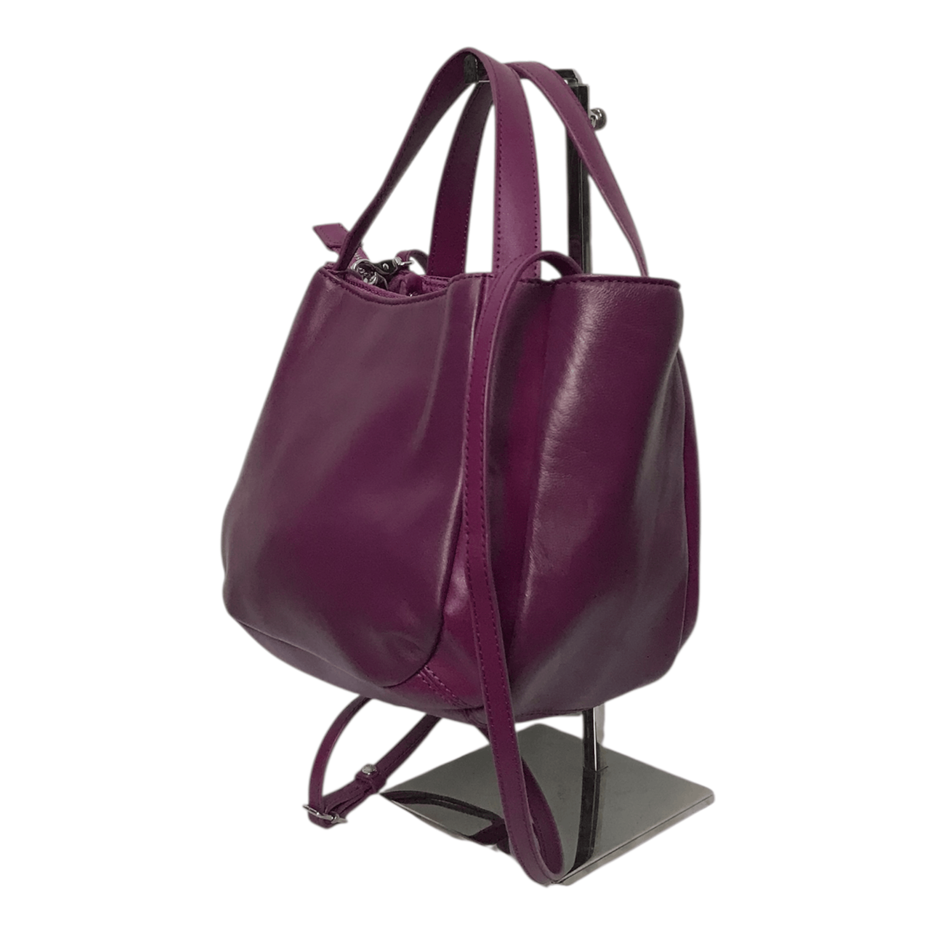 Yohji Yamamoto Yohij Yamamoto Y’Saccs Purple Leather Sling Bag Size ONE SIZE - 4 Thumbnail