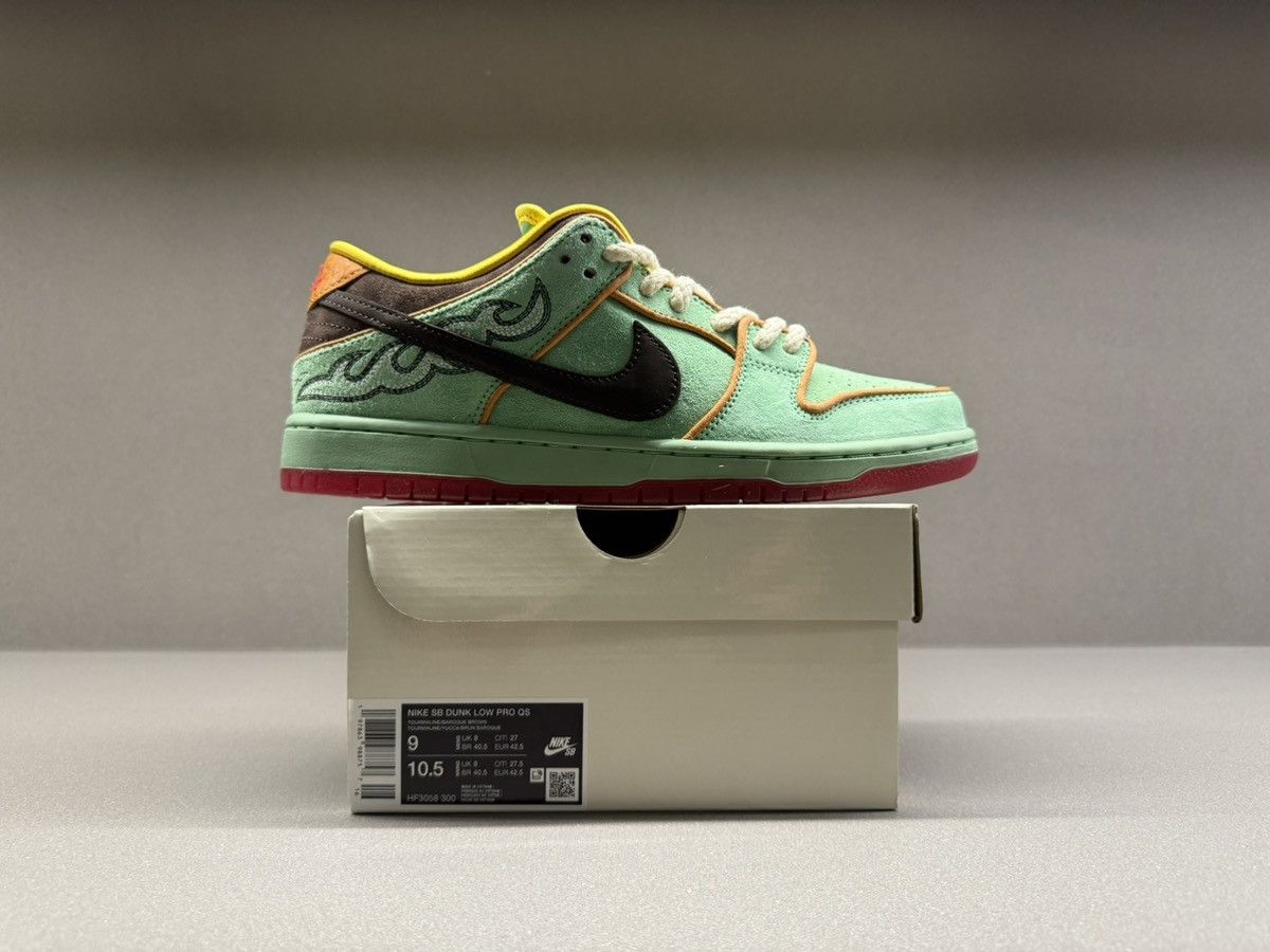 Nike Nike SB Dunk Low Rodeo Tourmaline Size US 9 / EU 42 - 3 Thumbnail