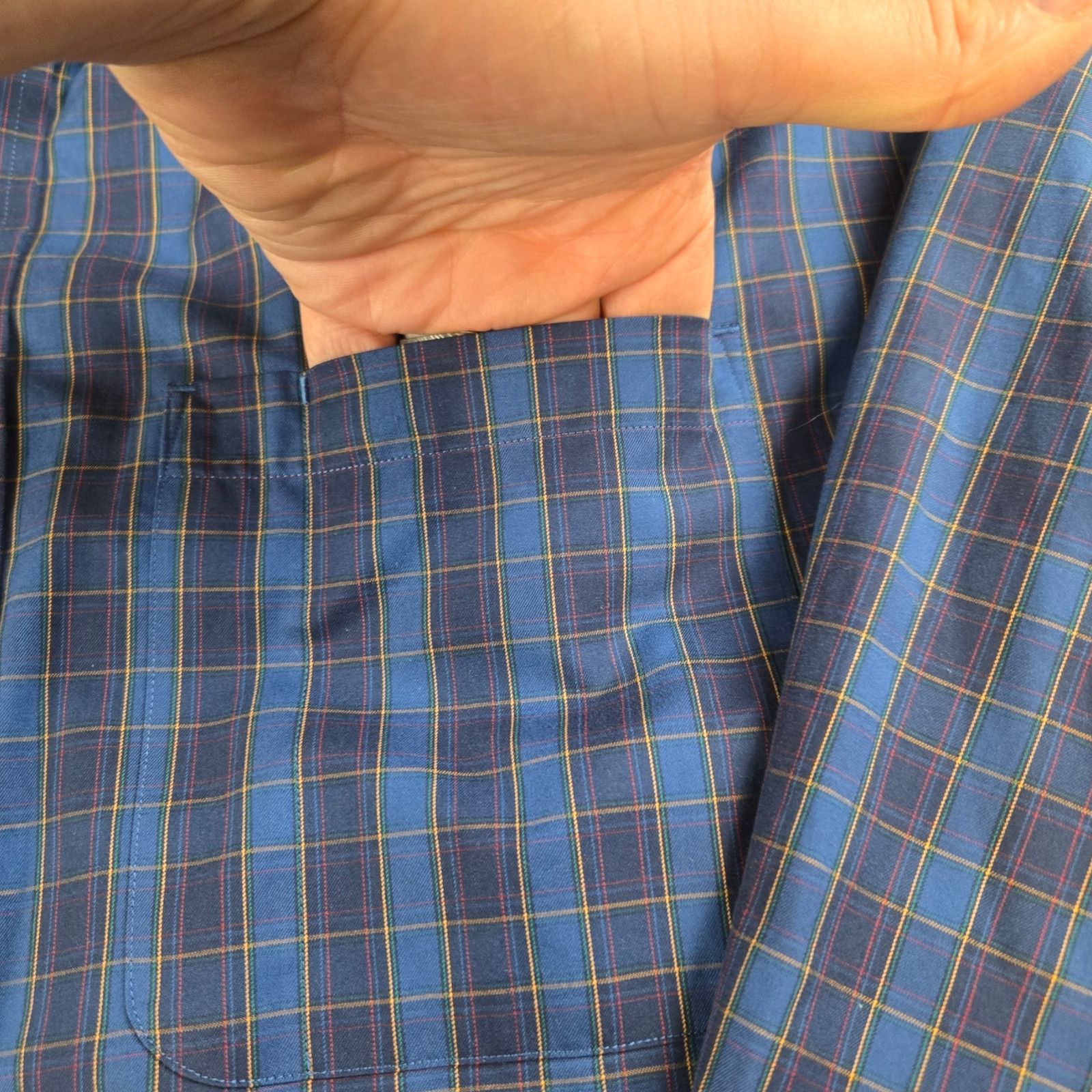 Duluth Trading Company Duluth Blue Checkered Plaid Button Down Shirt Size XL Size US XL / EU 56 / 4 - 5 Thumbnail
