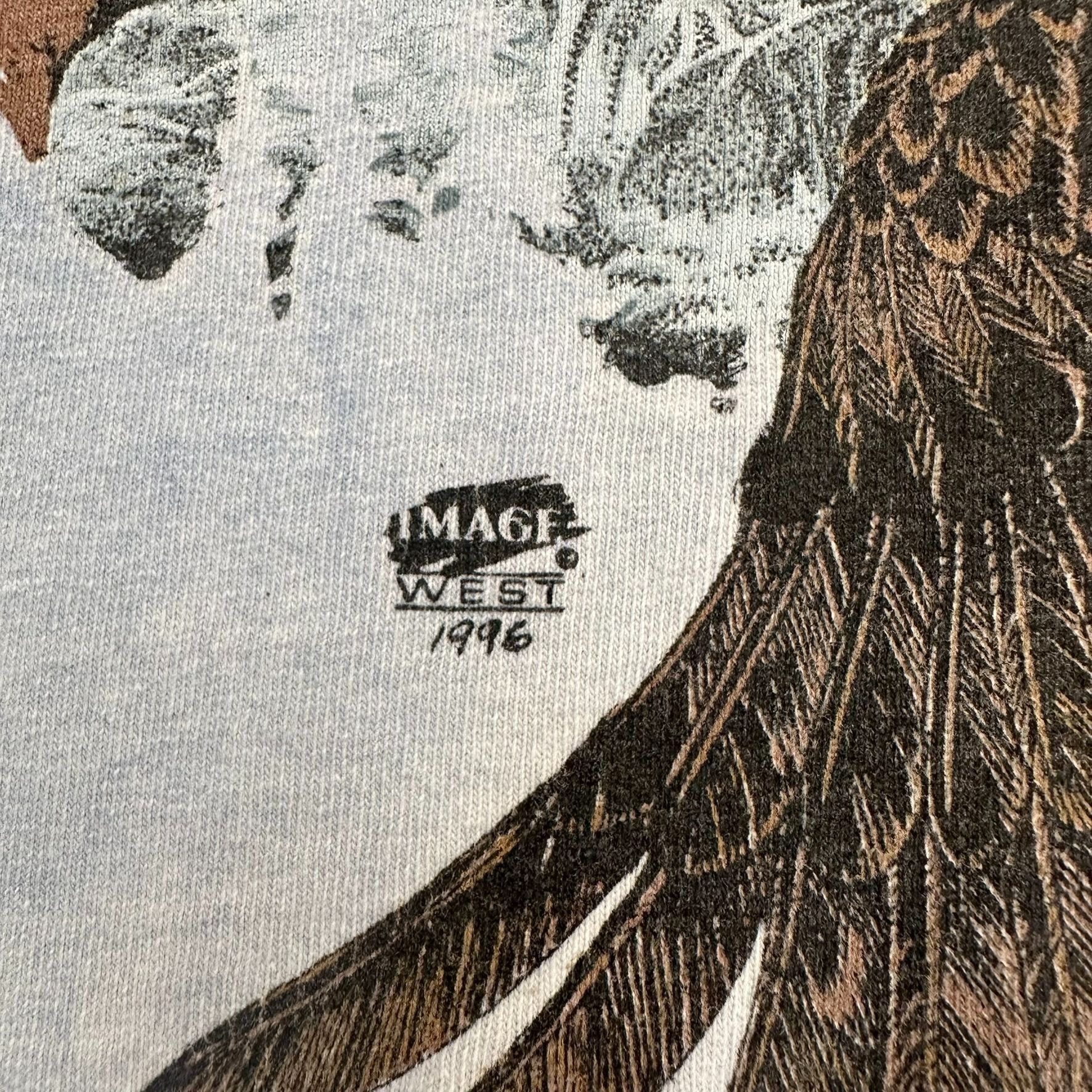 Vintage Vintage 90s Eagle Nature T-Shirt Cody Wyoming 1996 Western W Size US L / EU 52-54 / 3 - 4 Thumbnail
