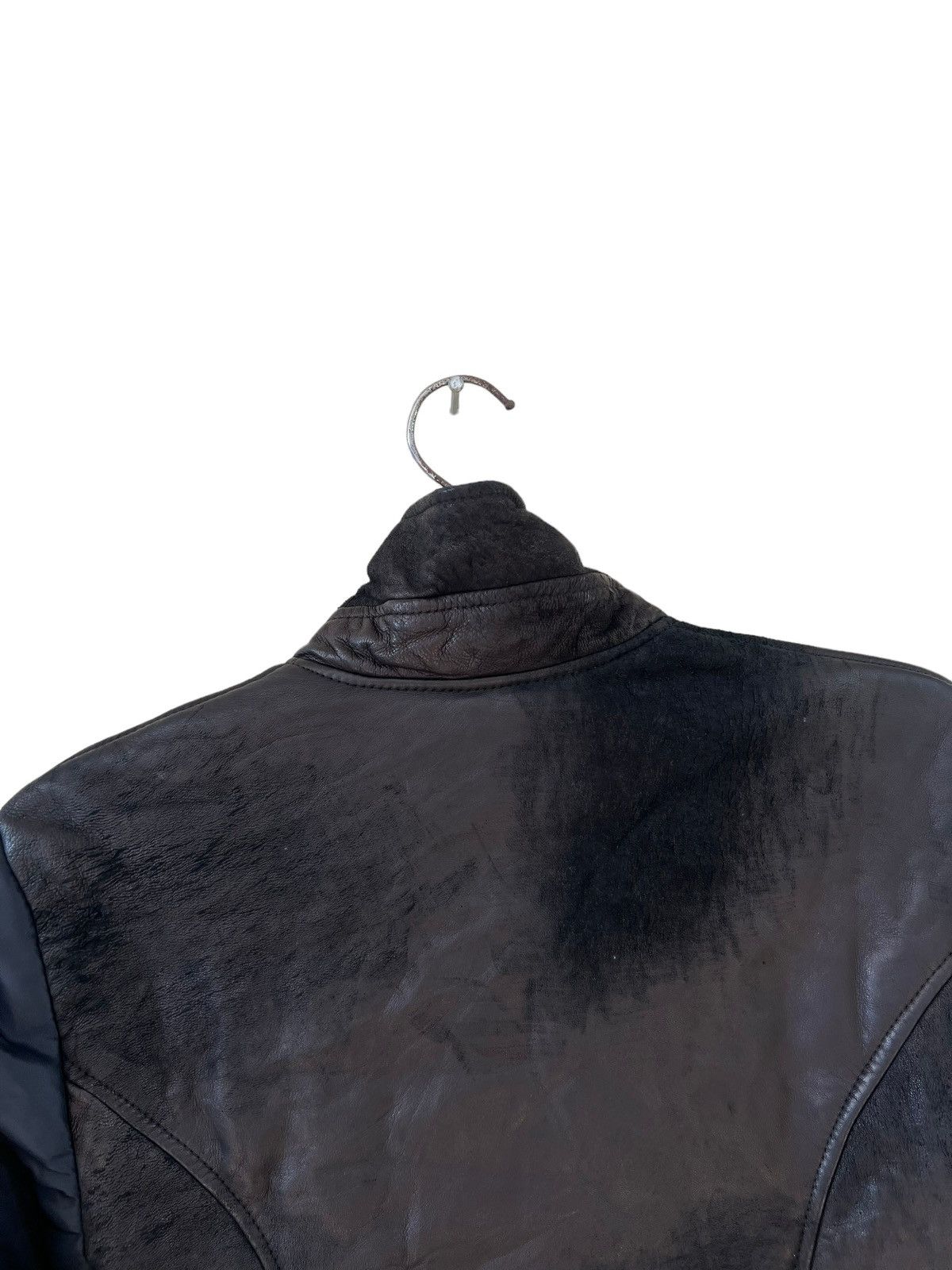 14th Addiction 14th Addiction Distress Sheep skin Hybrid Leather Jacket Size US M / EU 48-50 / 2 - 19 Thumbnail