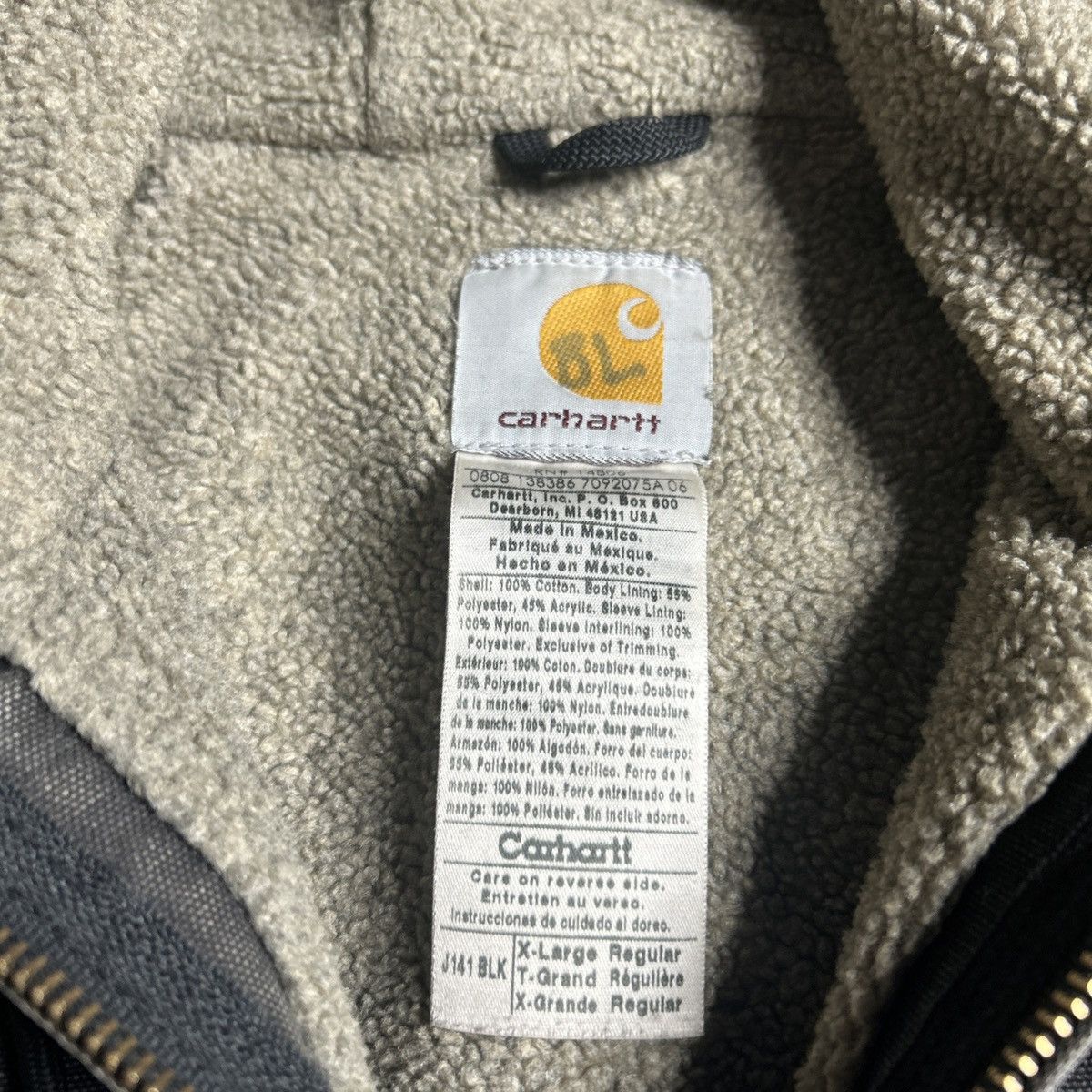 Carhartt Carhartt j141 sherpa lined distressed work jacket Size US XL / EU 56 / 4 - 3 Thumbnail