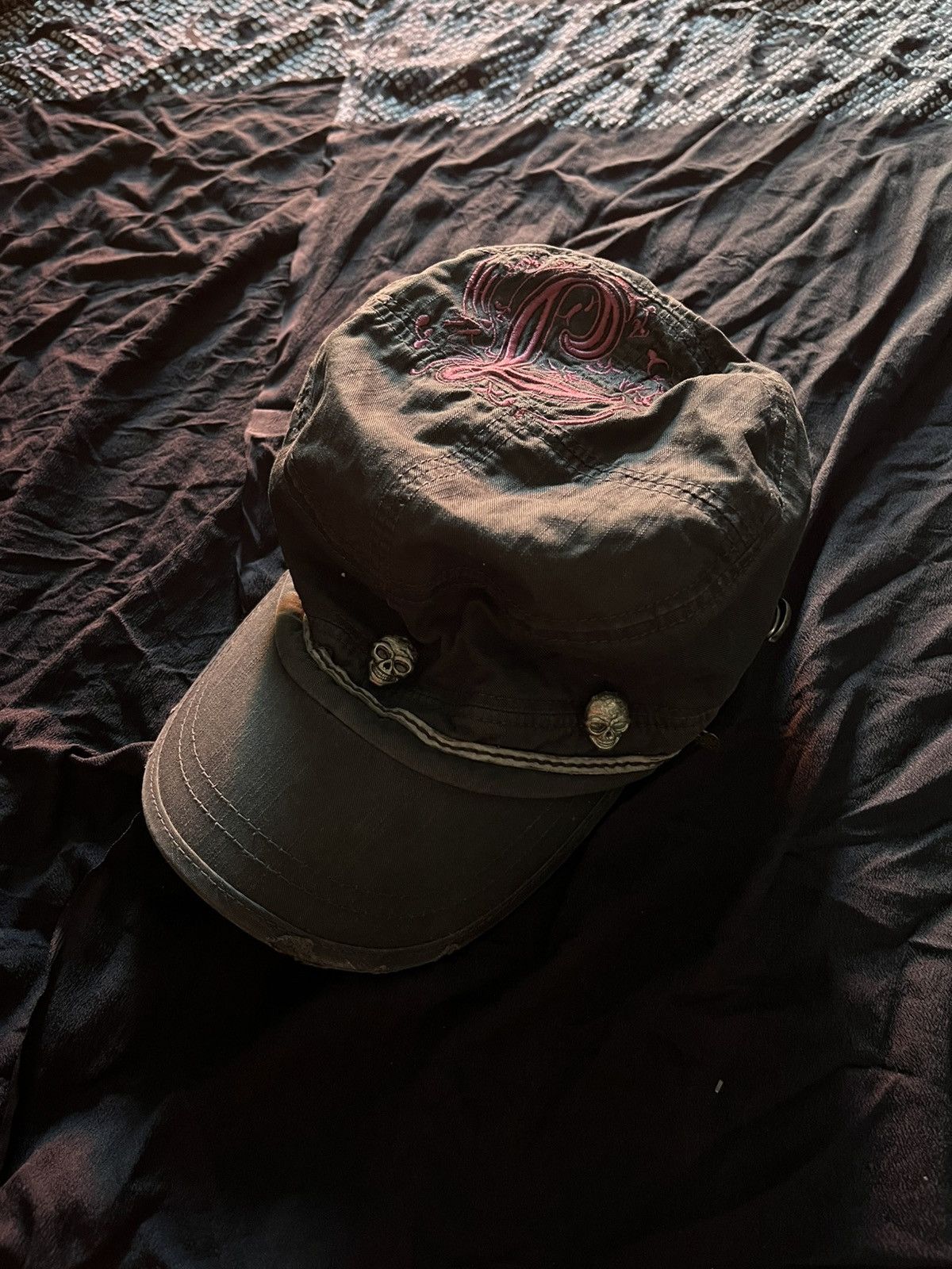 Le Grande Bleu (L.G.B.) Vintage le shop skull y2k comando hat Size ONE SIZE - 1 Thumbnail
