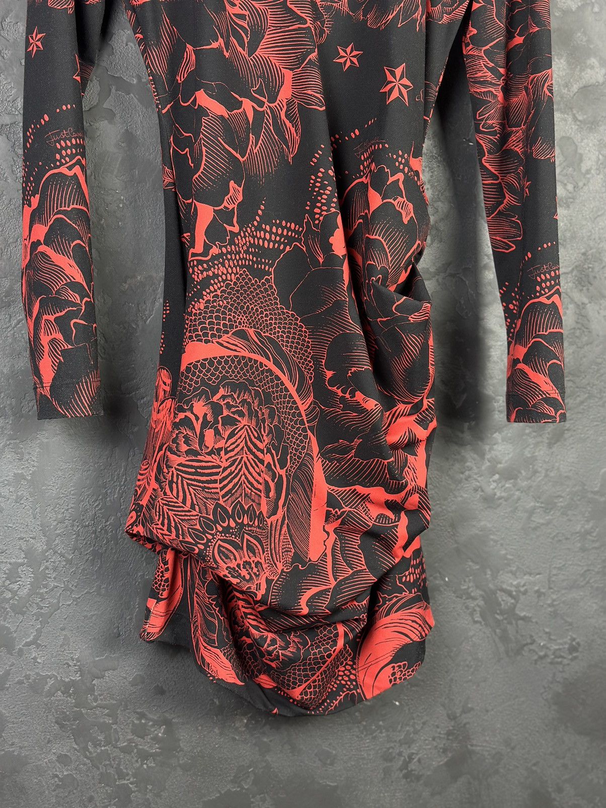 Just Cavalli JUST CAVALLI RED ORIENTAL PRINT MINI DRESS Size M / US 6-8 / IT 42-44 - 5 Thumbnail