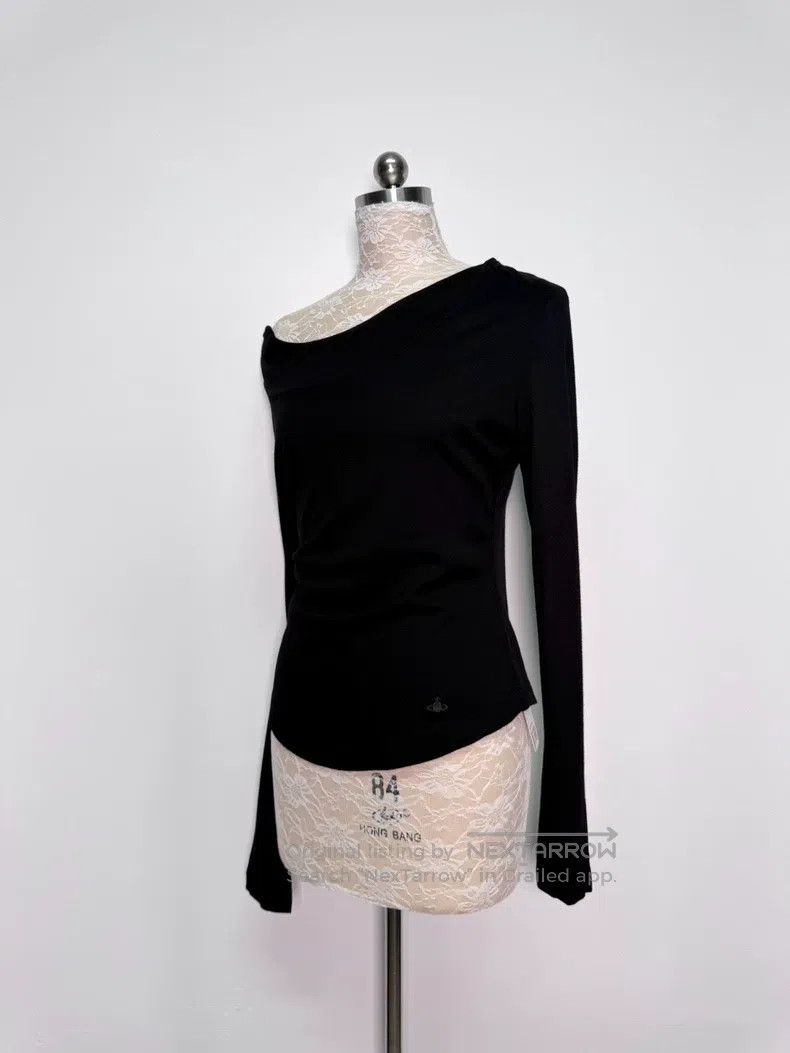 Vivienne Westwood Vivienne Westwood Black Off Shoulder Long Sleeve Top, Can Size M / US 6-8 / IT 42-44 - 3 Thumbnail