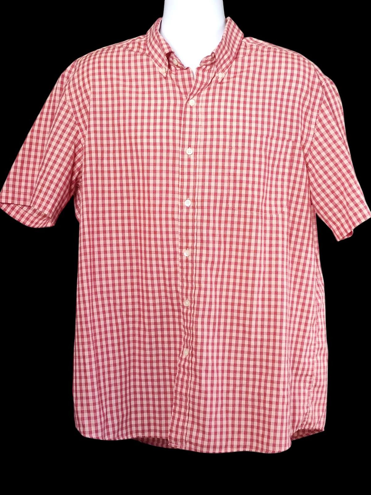 Saddlebred Saddlebred Men's Gingham Short Sleeve Casual Shirt Size US XL / EU 56 / 4 - 3 Thumbnail