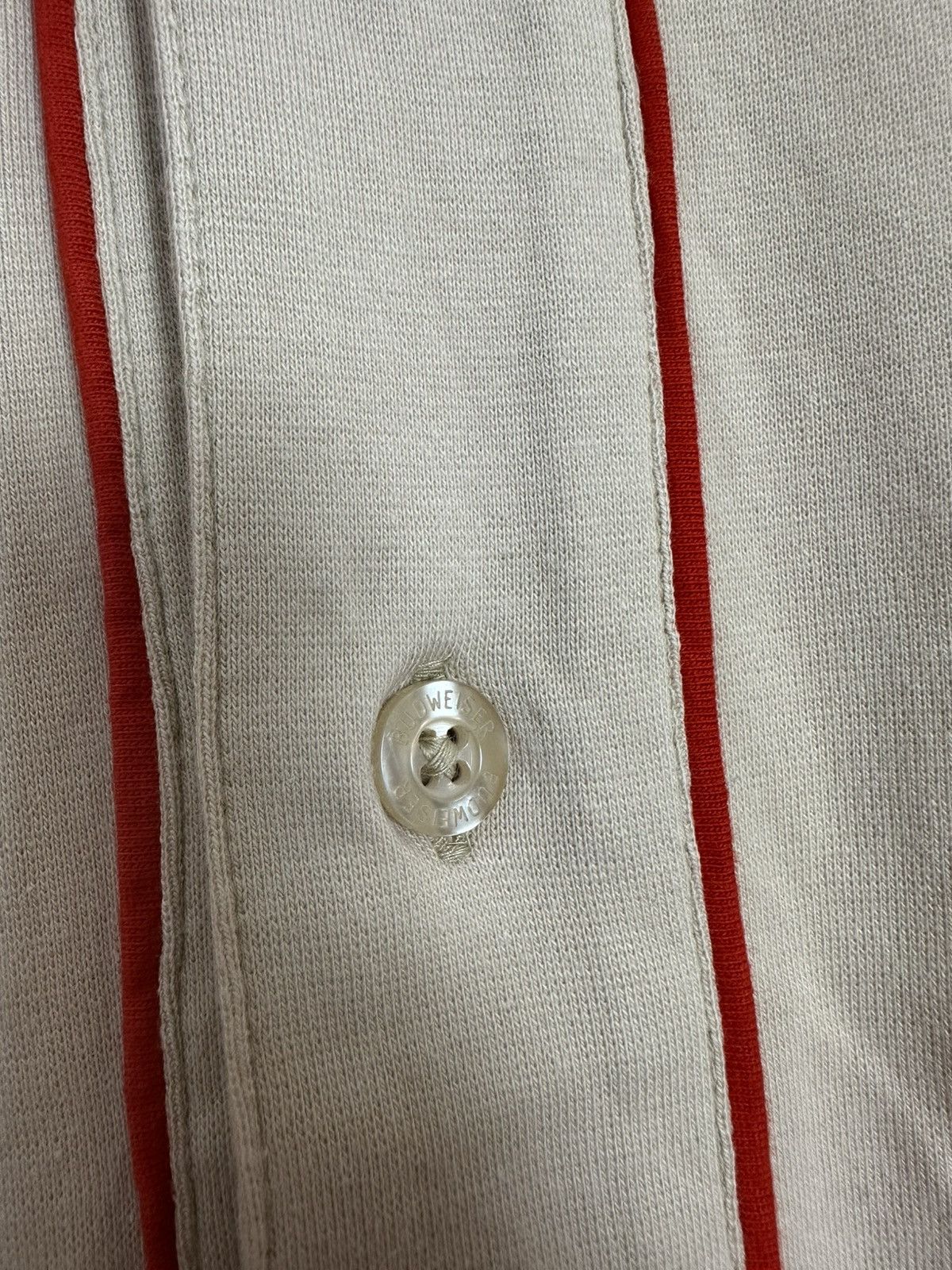 Budweiser Budweiser 90s Baseball Jersey 76 Beige Vintage M Size US M / EU 48-50 / 2 - 5 Thumbnail