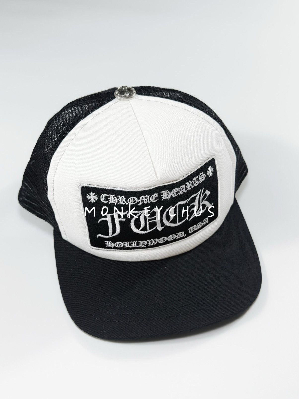 Chrome Hearts 🔥Chrome Hearts FUCK Hollywood Trucker Hat🔥 Size ONE SIZE - 1 Thumbnail