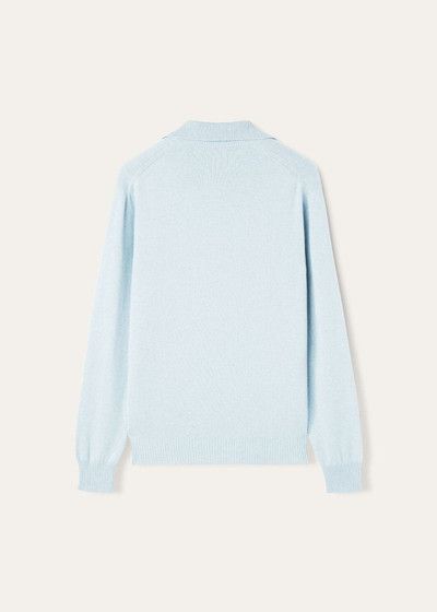 Loro Piana o1w1db10125 FAO2682 Aspen Polo Shirt in Light Blue Size US L / EU 52-54 / 3 - 2 Thumbnail