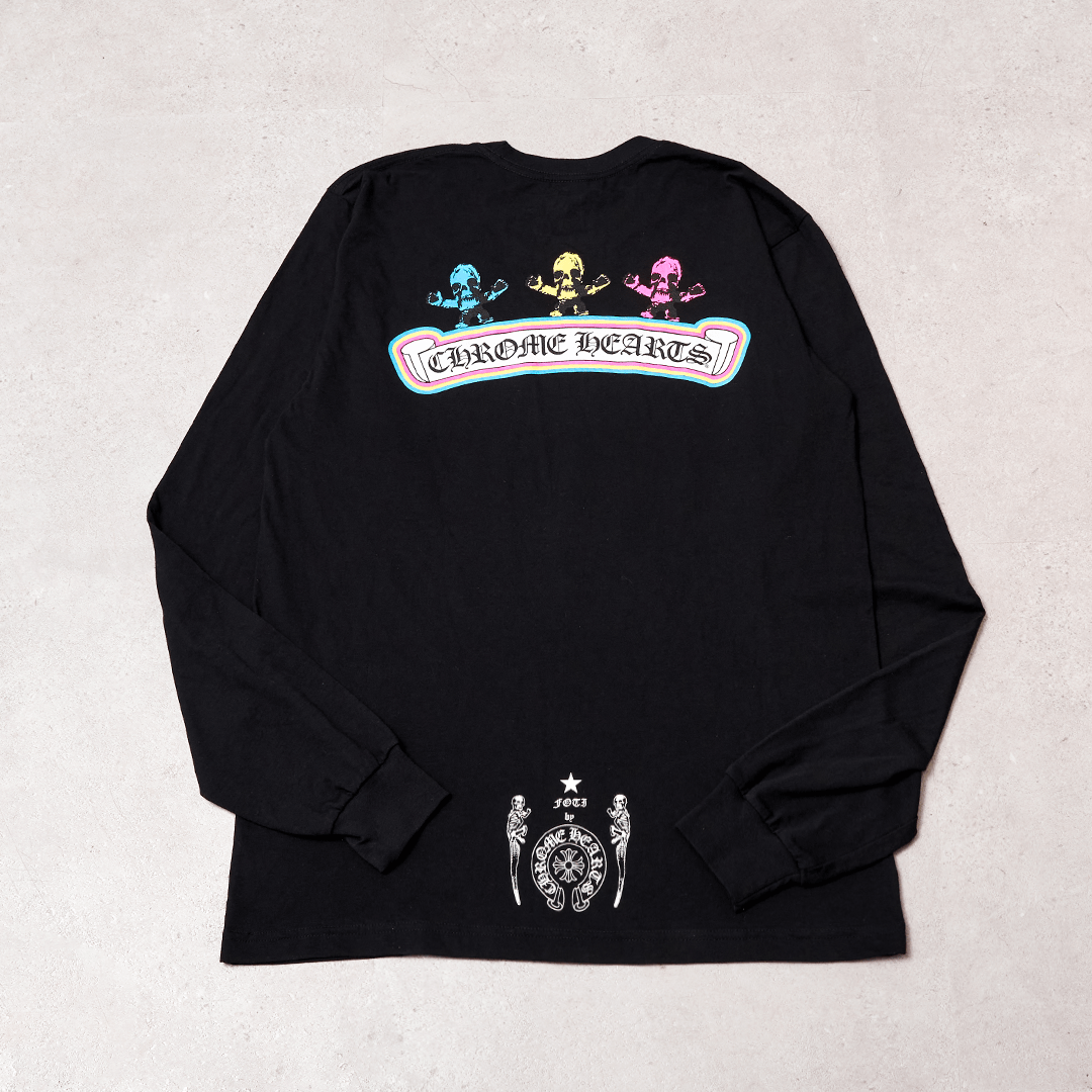 Chrome Hearts CHROME HEARTS Foti Long Sleeve Crew Rainbow BLACK Size US L / EU 52-54 / 3 - 4 Thumbnail