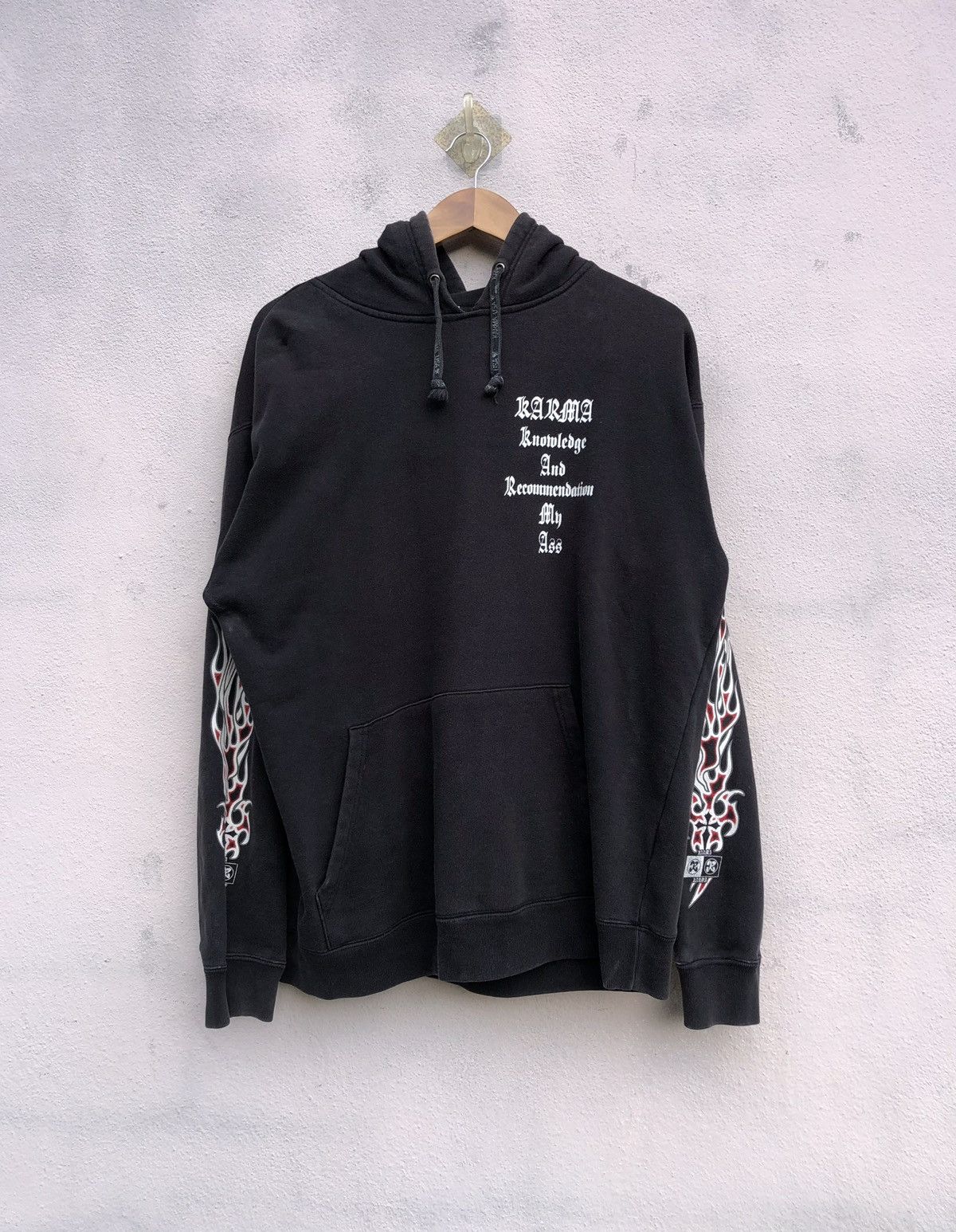 Japanese Brand Karma Flame Hoodie Logo Size US L / EU 52-54 / 3 - 8 Thumbnail