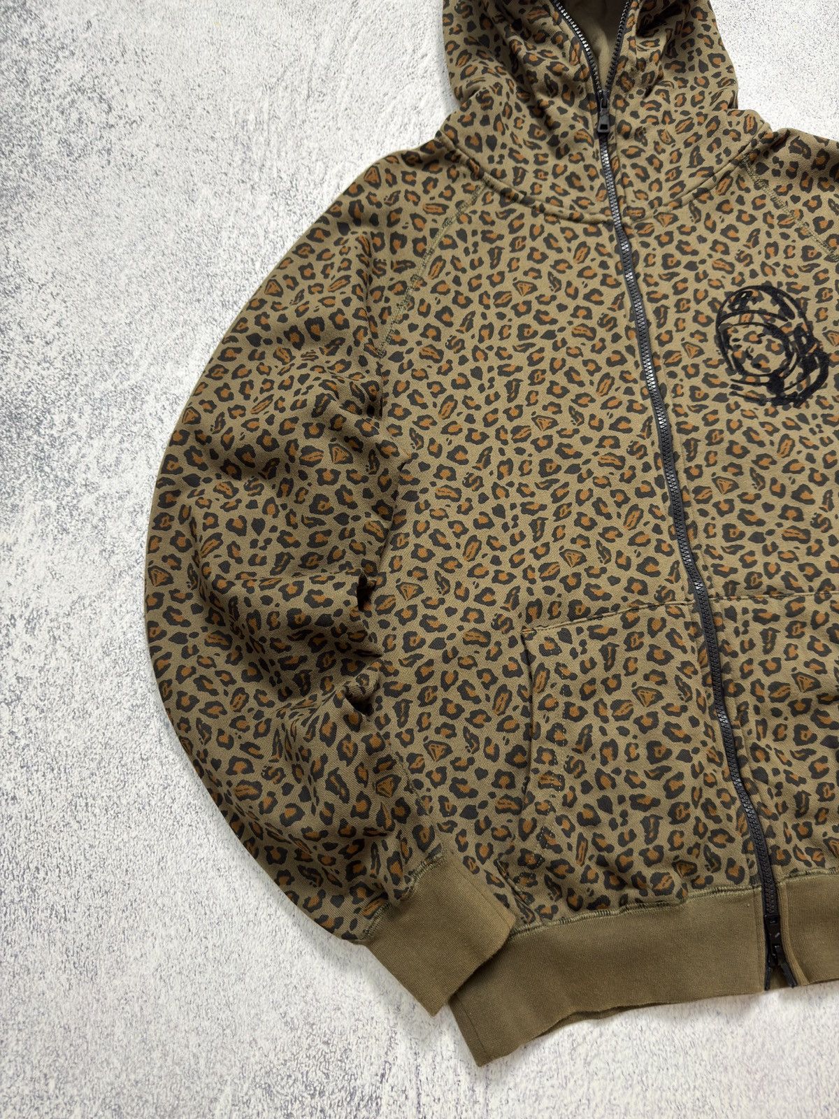 Billionaire Boys Club Billionaire Boys Club Leopard Print Full Zip Up Hoodie Size US M / EU 48-50 / 2 - 2 Thumbnail