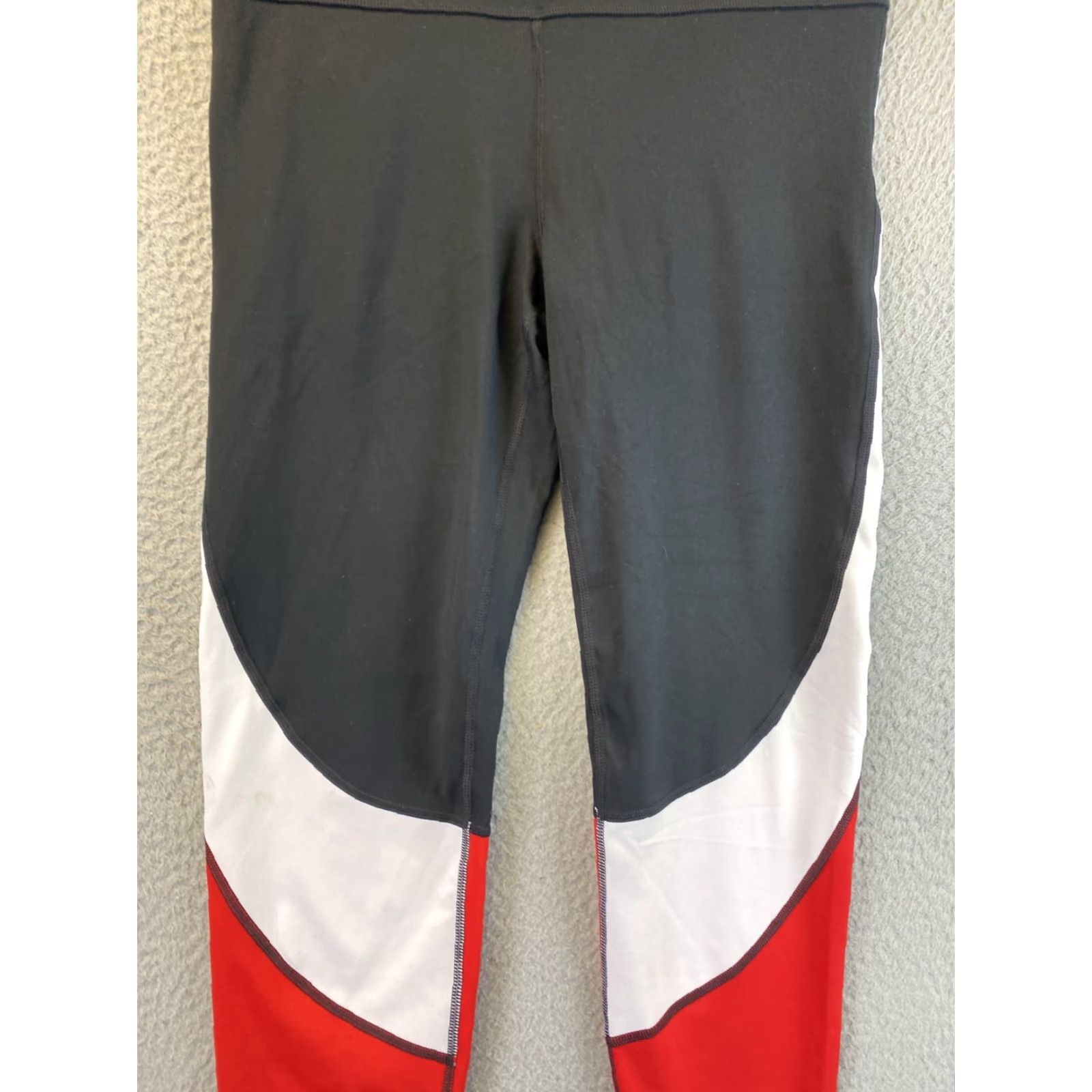 Vintage Gapfit Gap Leggings M High-Waisted Red Black White 30-55 Size 32" / US 10 / IT 46 - 3 Thumbnail