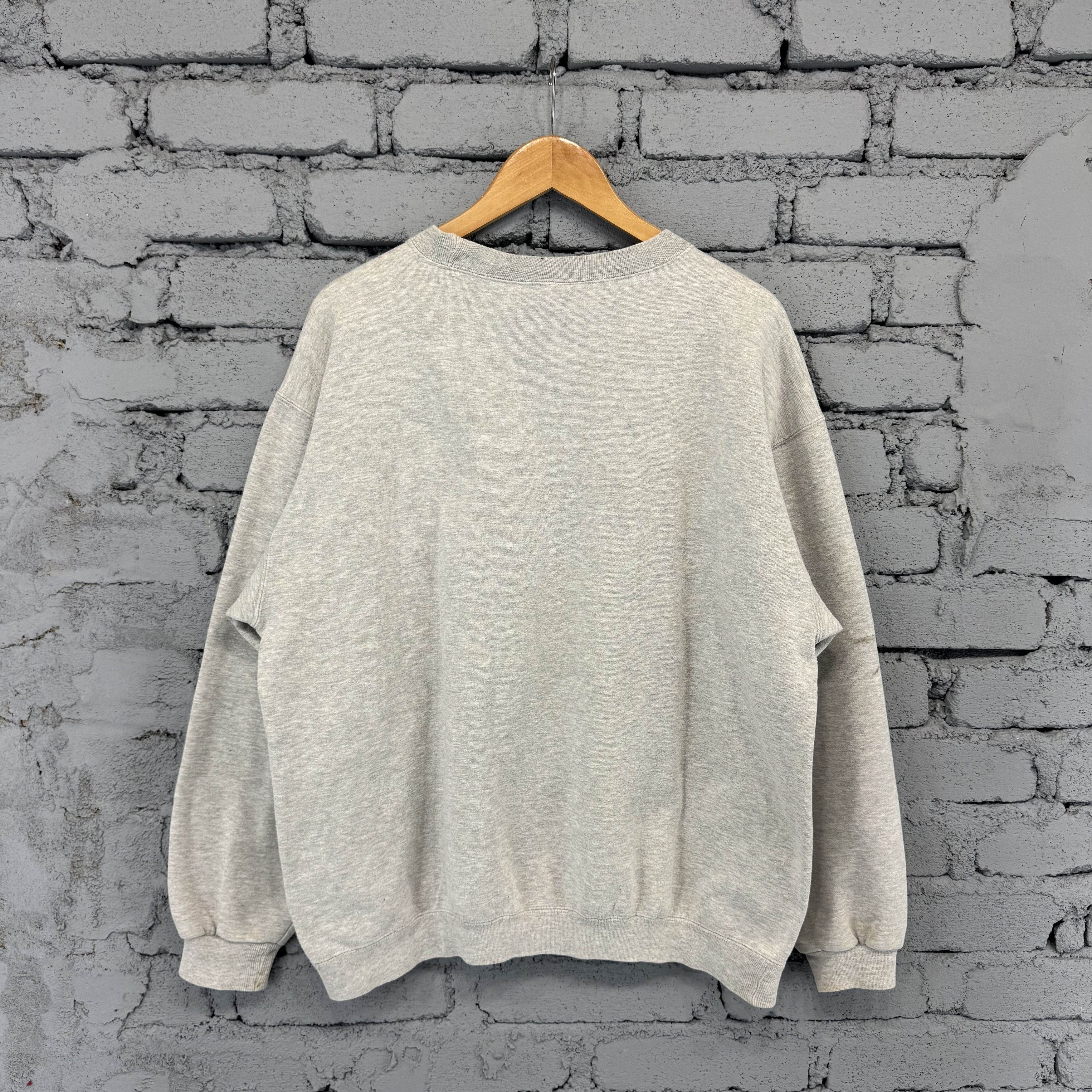 Nike Vintage 90s Nike Big Swoosh Sweatshirt Streetwear Hypebeast Size US L / EU 52-54 / 3 - 2 Thumbnail
