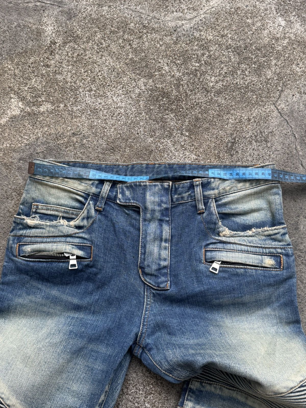 Balmain Balmain Decarnin Biker Denim Size US 32 / EU 48 - 8 Thumbnail