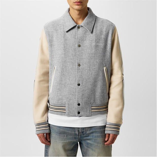 Amiri AMIRI Bones Wool Varsity Jacket Size US M / EU 48-50 / 2 - 2 Thumbnail