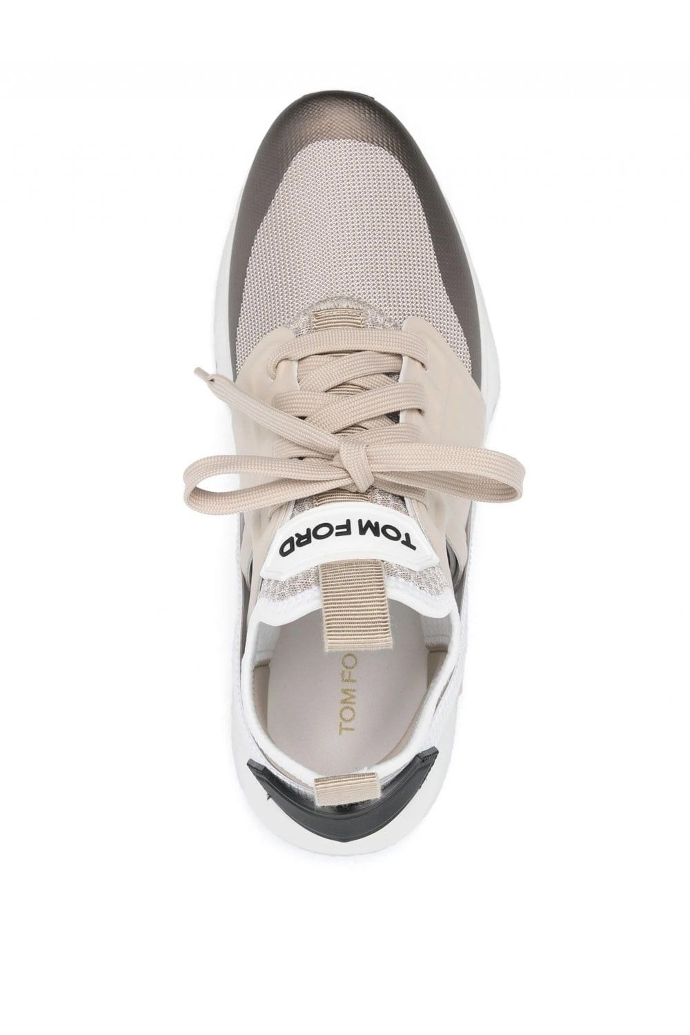 Tom Ford o1sndg0126 Size: 8 TF / Jago Low-Top Sneakers in Beige Size US 8 / EU 41 - 4 Thumbnail