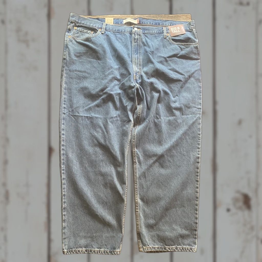 Levi's Levi's 550 Jeans Mens Relaxed 50x29 Medium Wash NWT Big Tall Size Blue 100% Cotton Stone Inseam 29 Regular Bottoms Type Jeans Mens Size US 34 / EU 50 - 1 Thumbnail