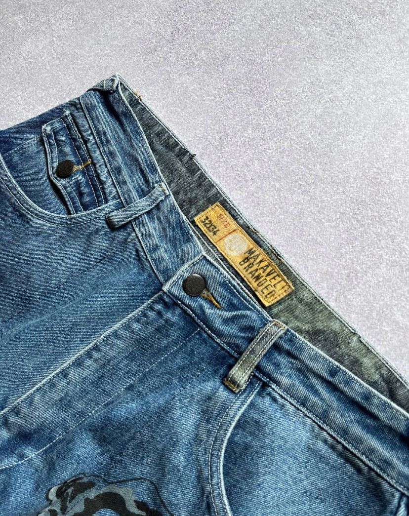 Makaveli Vintage 2PAC Makaveli Baggy Jeans 32x34 Y2K Size US 32 / EU 48 - 4 Thumbnail