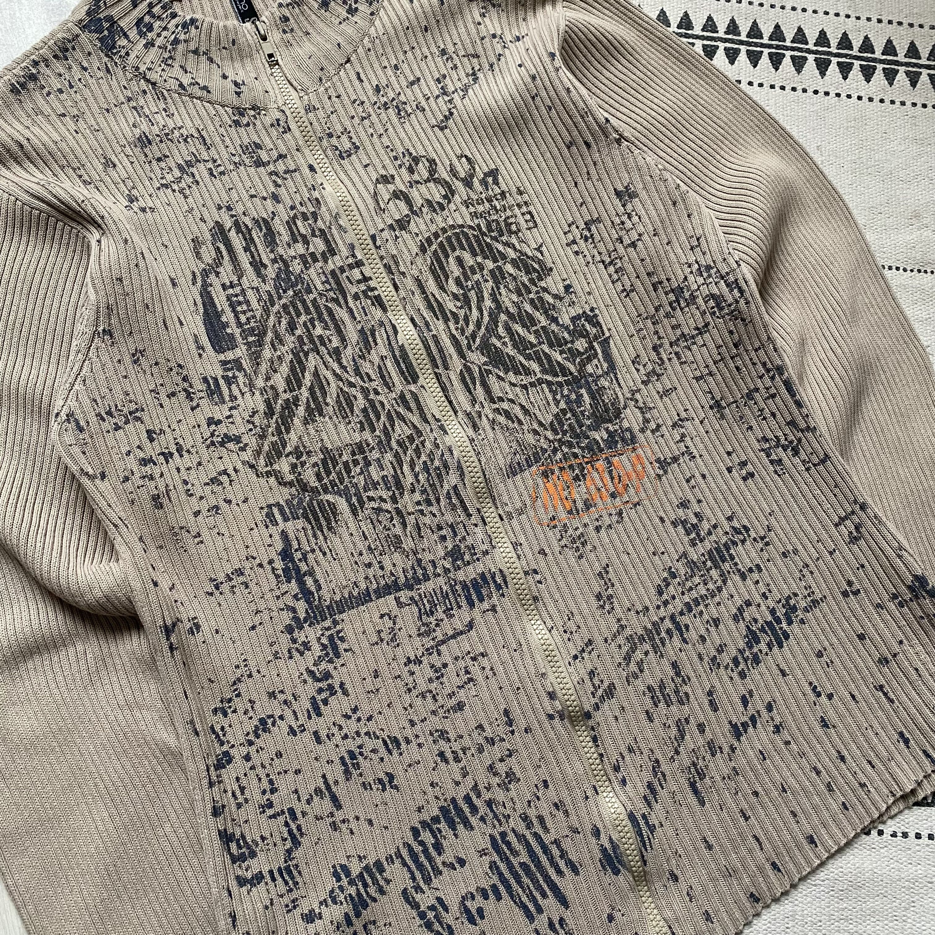 If Six Was Nine Vintage 90s Diesel style ribbed sweater Avantgarde Y2K Opium Size US M / EU 48-50 / 2 - 4 Thumbnail